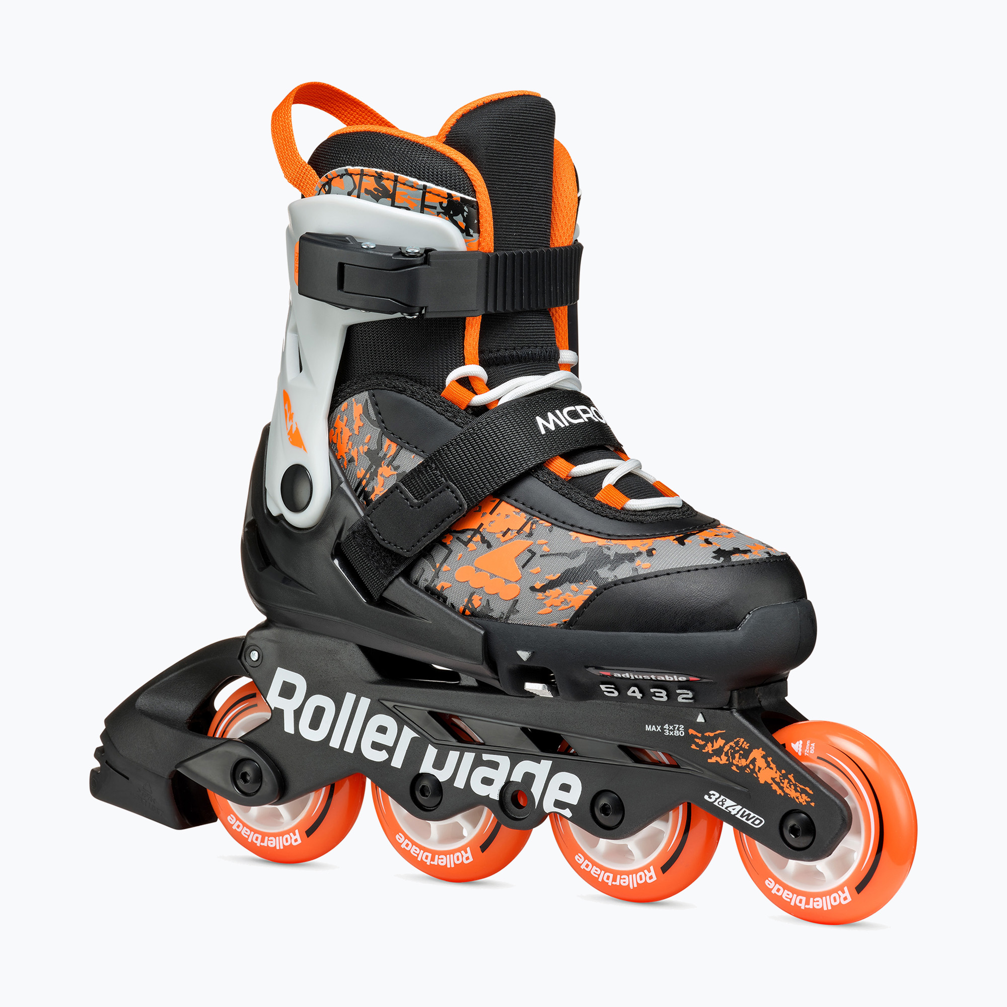 Rolki dziecięce Rollerblade Microblade SL Jr black/orange | WYSYŁKA W 24H | 30 DNI NA ZWROT