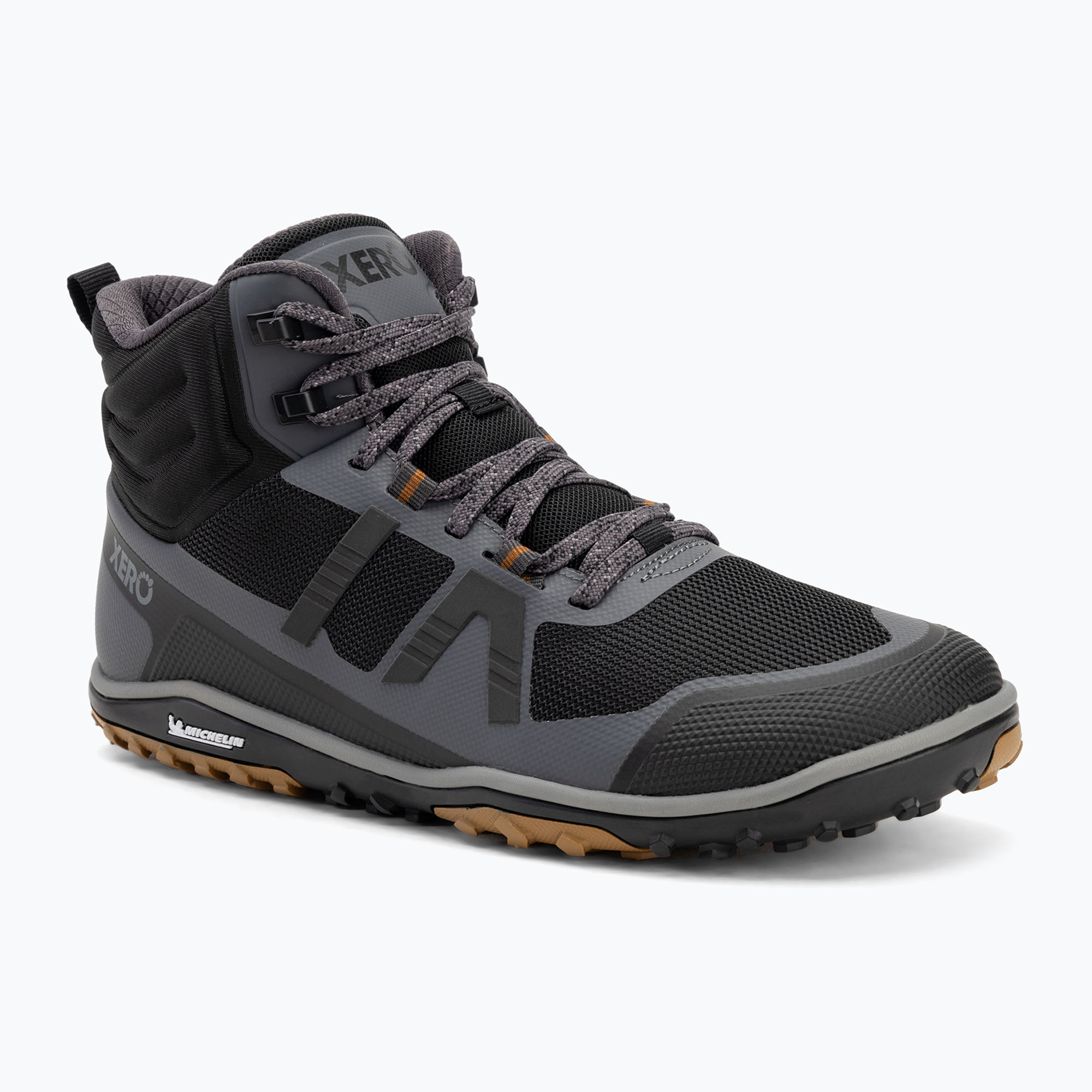 Buty barefoot męskie Xero Shoes Scrambler Mid II asphalt/ black 