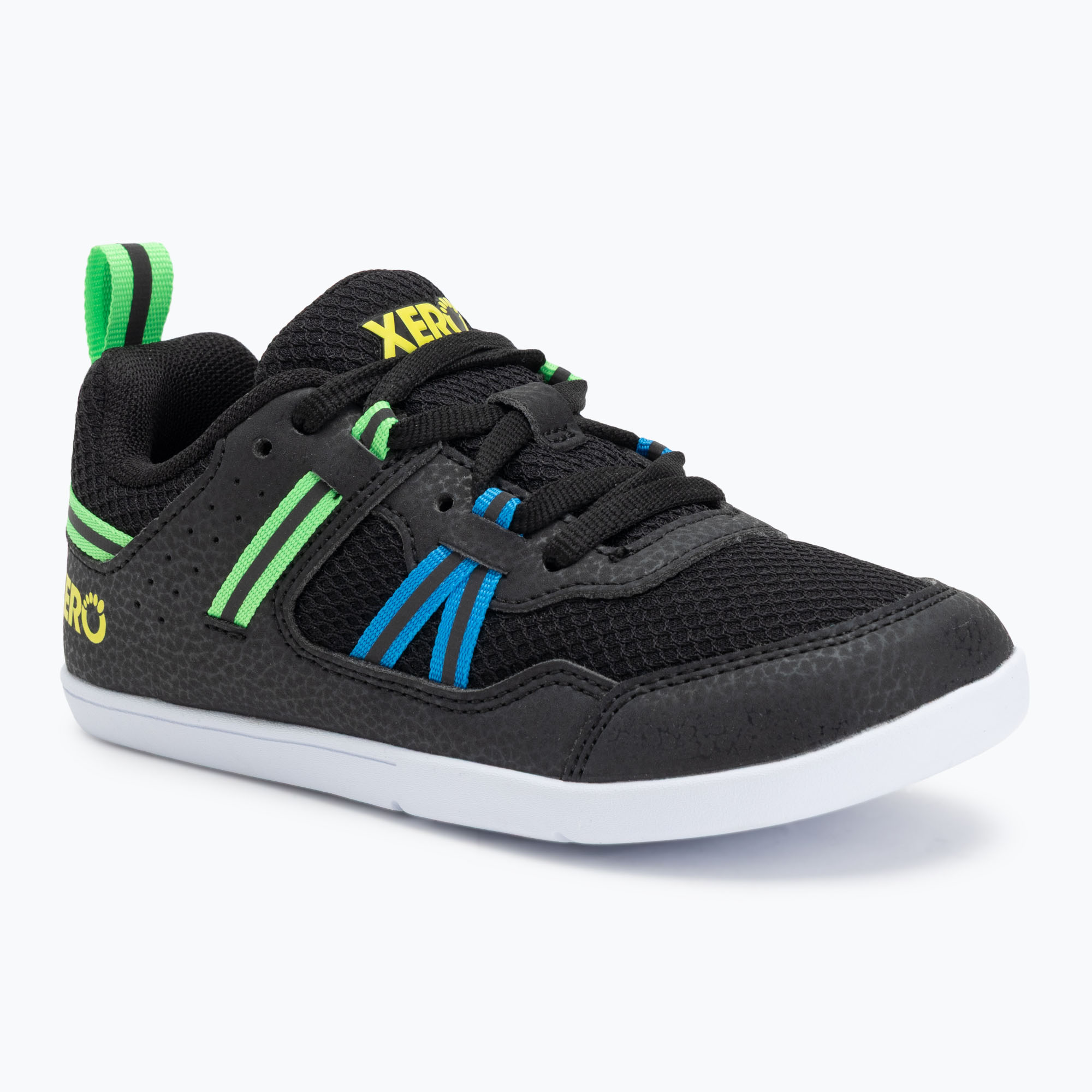 Buty barefoot dziecięce Xero Shoes Prio black/ lime 