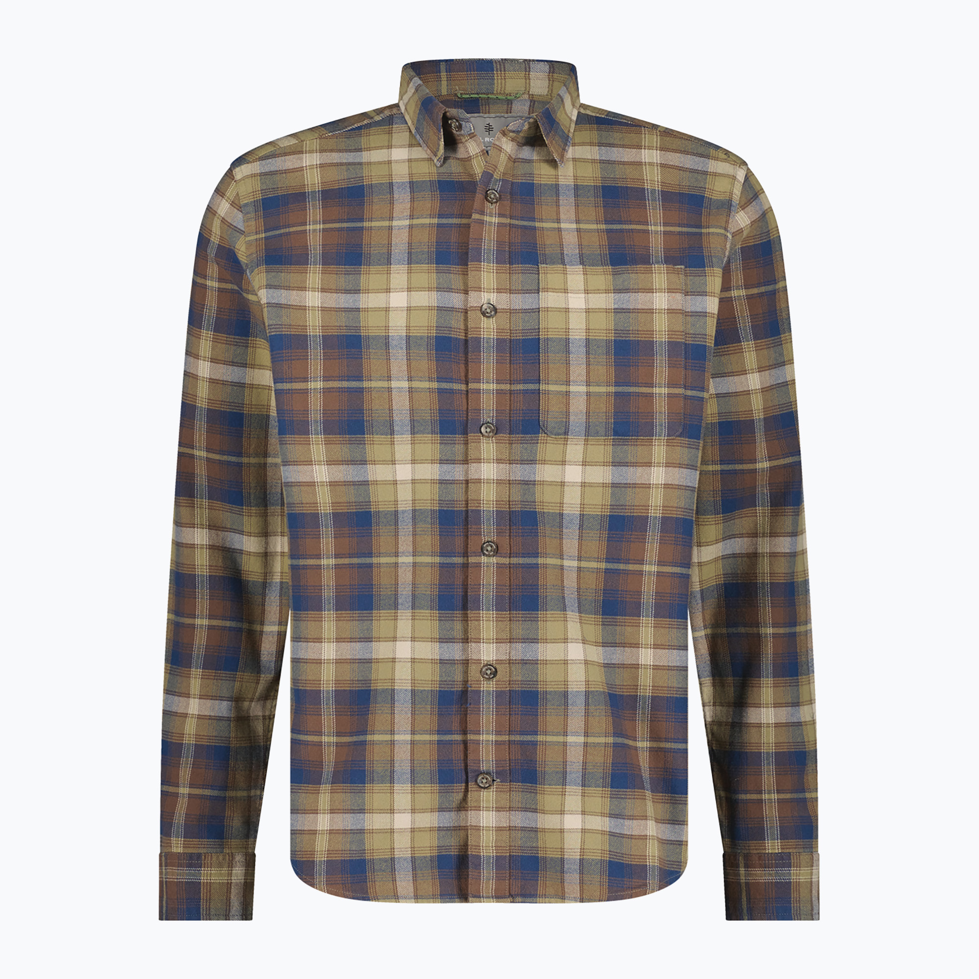 Koszula męska Royal Robbins Lieback Organic Cotton Flannel french roast tahoe pld | WYSYŁKA W 24H | 30 DNI NA ZWROT