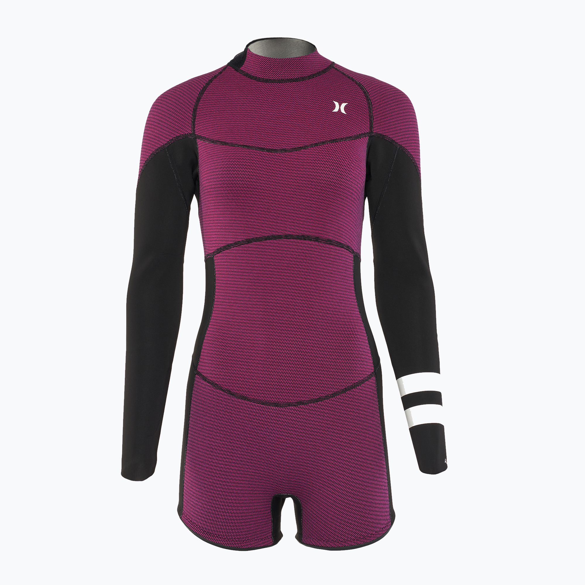 Pianka do pływania damska Hurley Advant Shorty Texture 2/2 mm Springsuit raspberry 