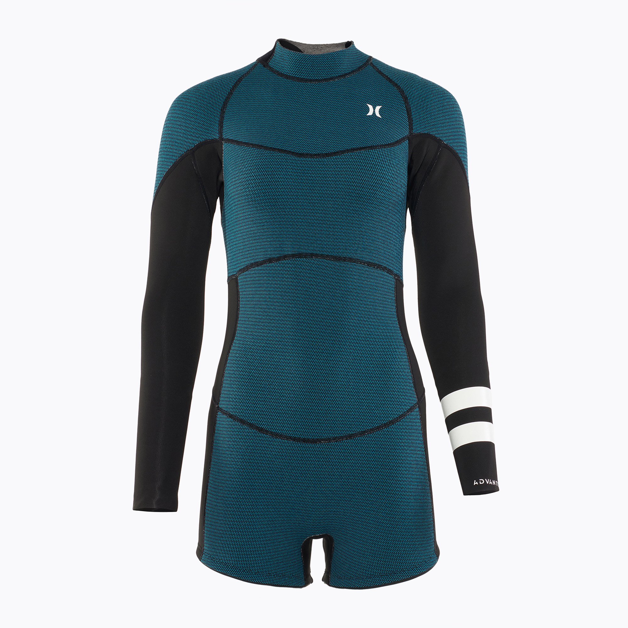 Pianka do pływania damska Hurley Advant Shorty Texture 2/2 mm Springsuit black/skyblue 