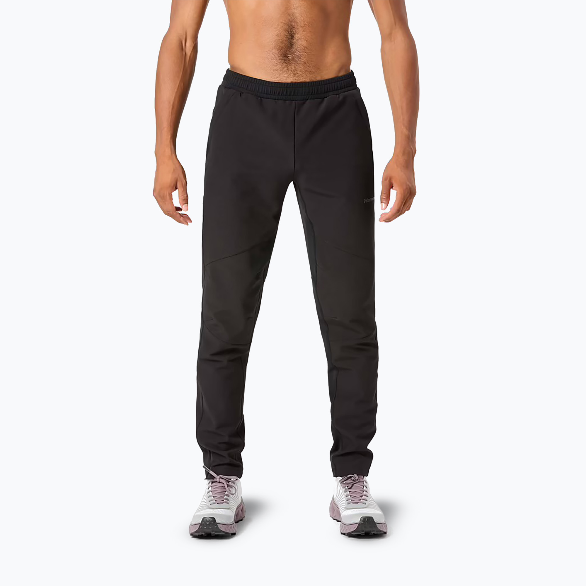 Spodnie do biegania męskie NNormal Active Warm svart/black 