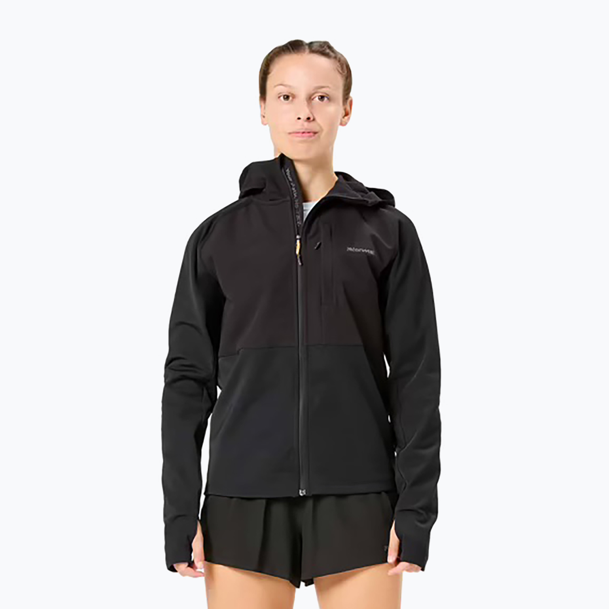 Kurtka do biegania damska NNormal Active Warm svart/black 