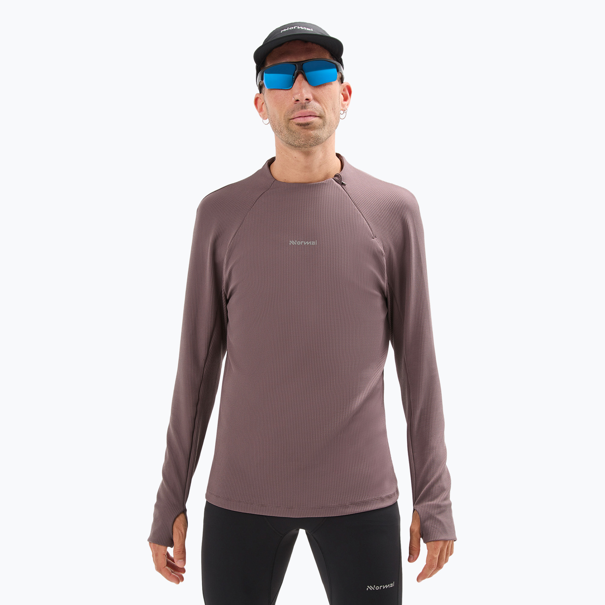 Longsleeve do biegania męski NNormal Trail purple | WYSYŁKA W 24H | 30 DNI NA ZWROT