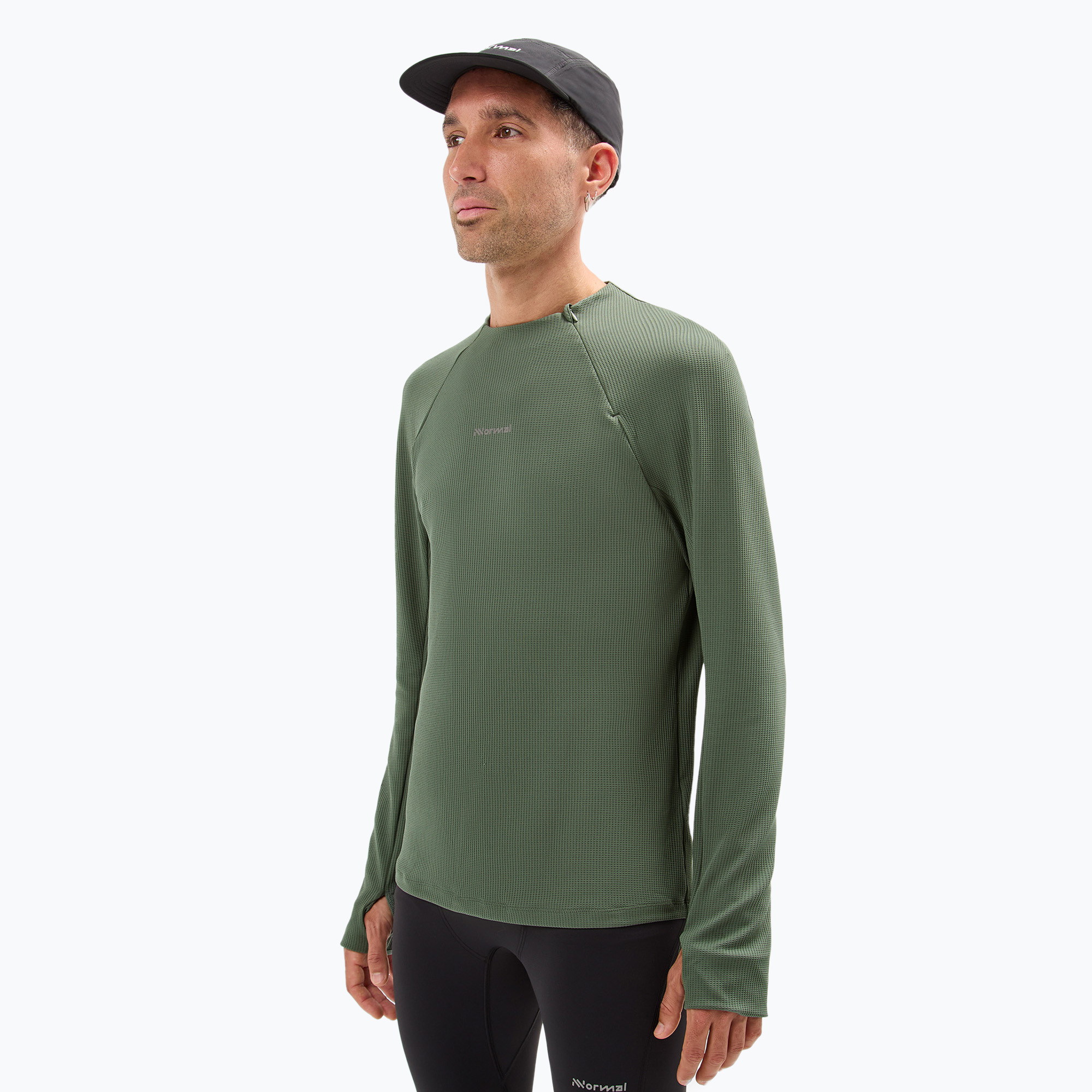 Longsleeve do biegania męski NNormal Trail green | WYSYŁKA W 24H | 30 DNI NA ZWROT