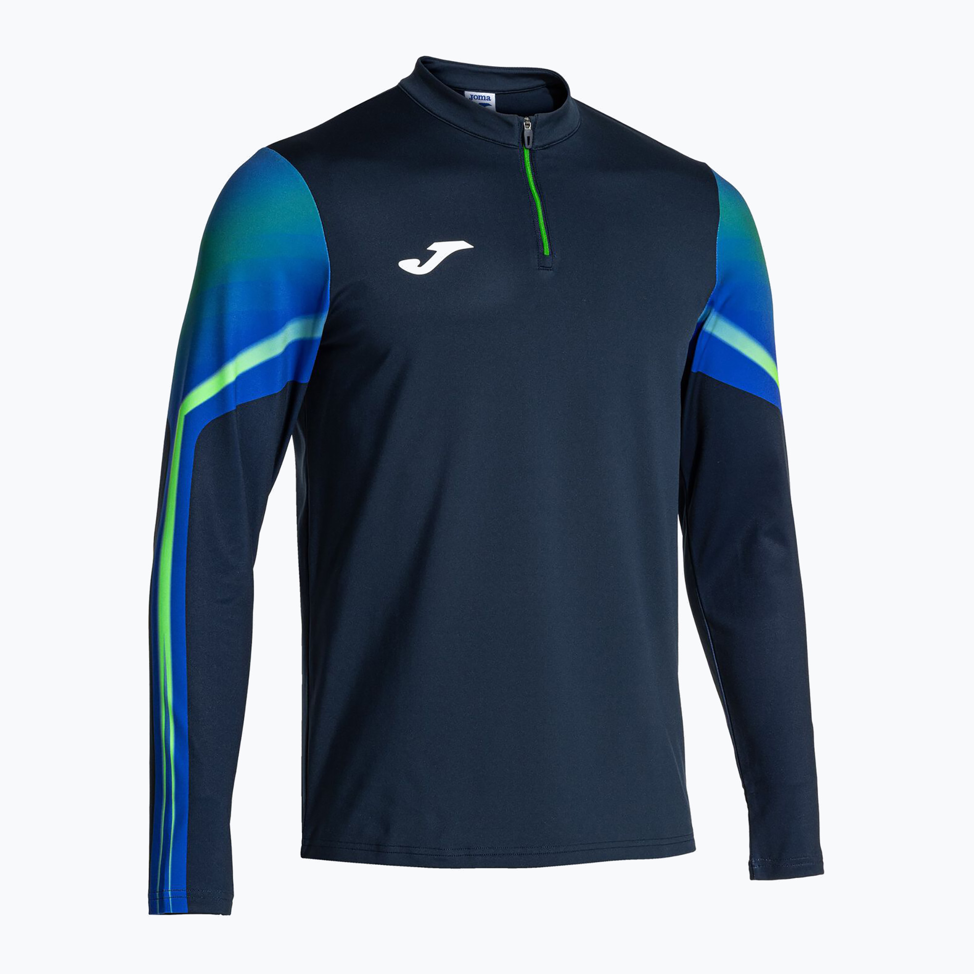 Bluza do biegania męska Joma Elite XI navy/fluor green 