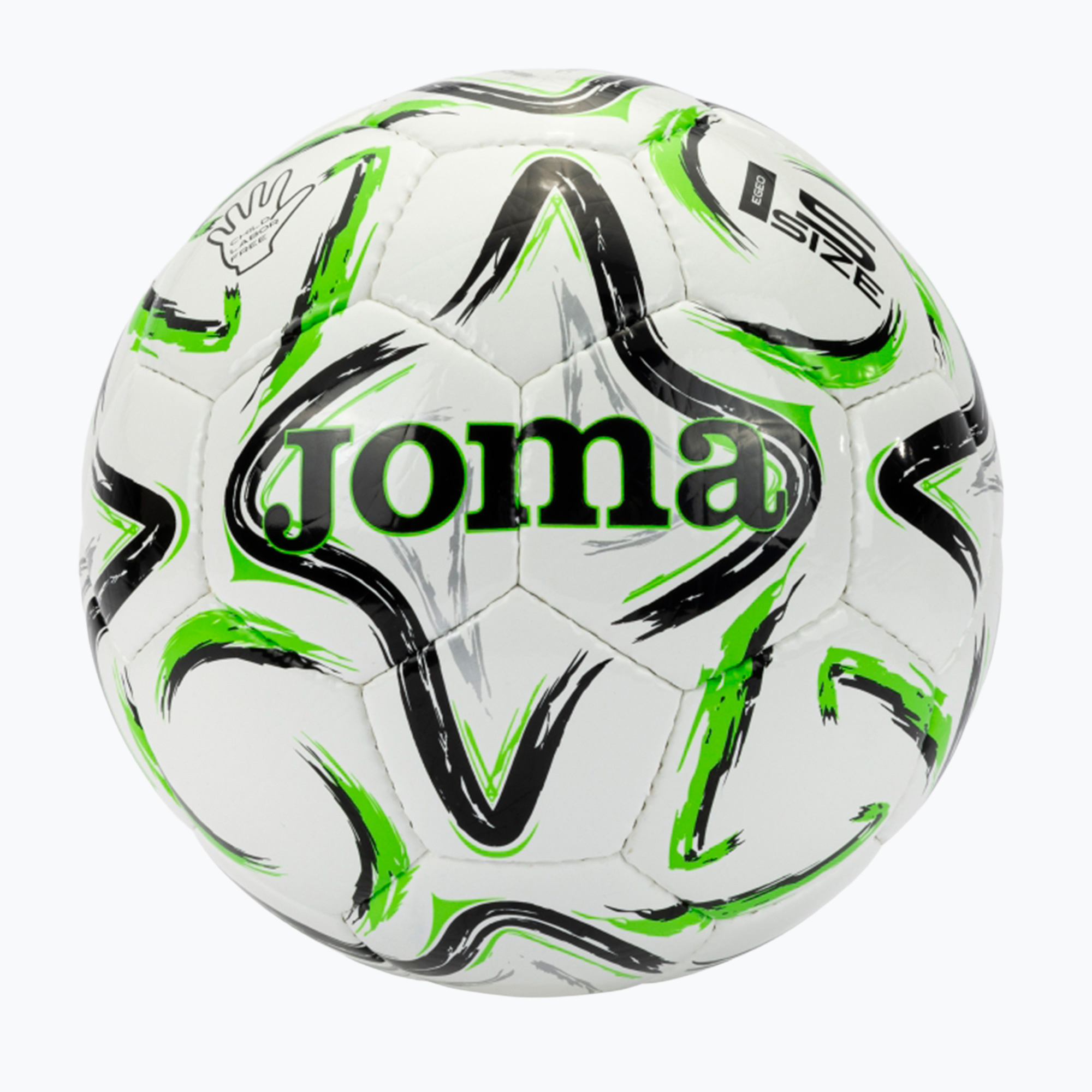 Piłka do piłki nożnej Joma Egeo II black/fluor green rozmiar 5 
