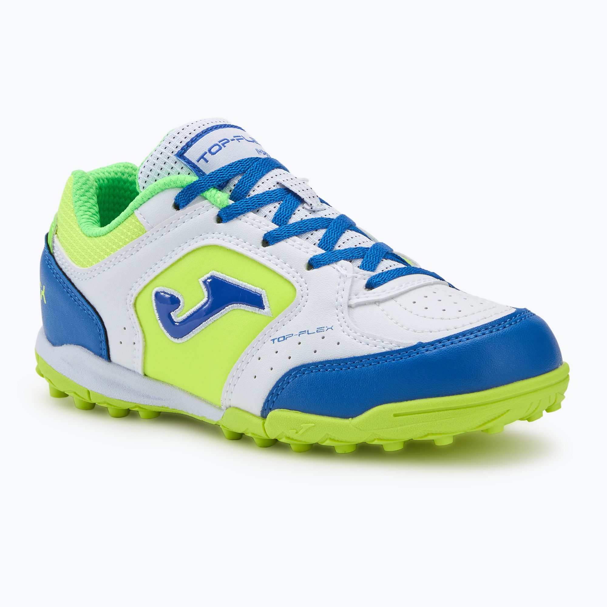 Buty piłkarskie dziecięce Joma Top Flex TF white/royal blue | WYSYŁKA W 24H | 30 DNI NA ZWROT