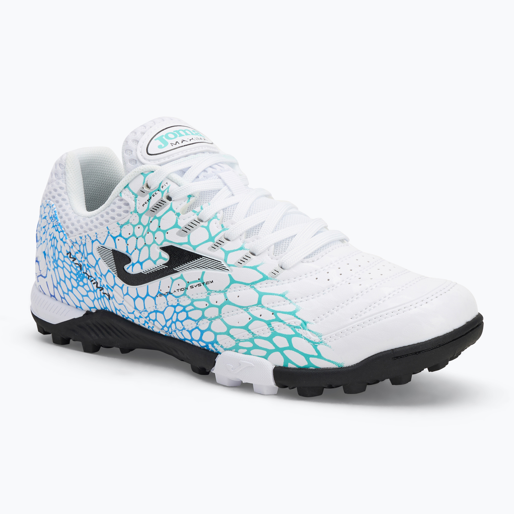 Buty piłkarskie męskie Joma Maxima TF white/turquoise 