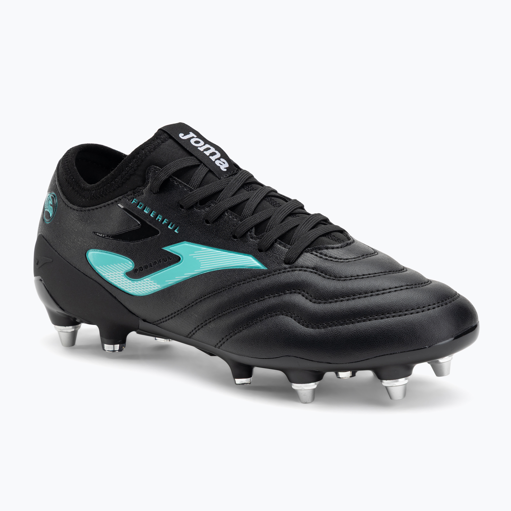 Buty piłkarskie męskie Joma Powerful SG black turquoise 
