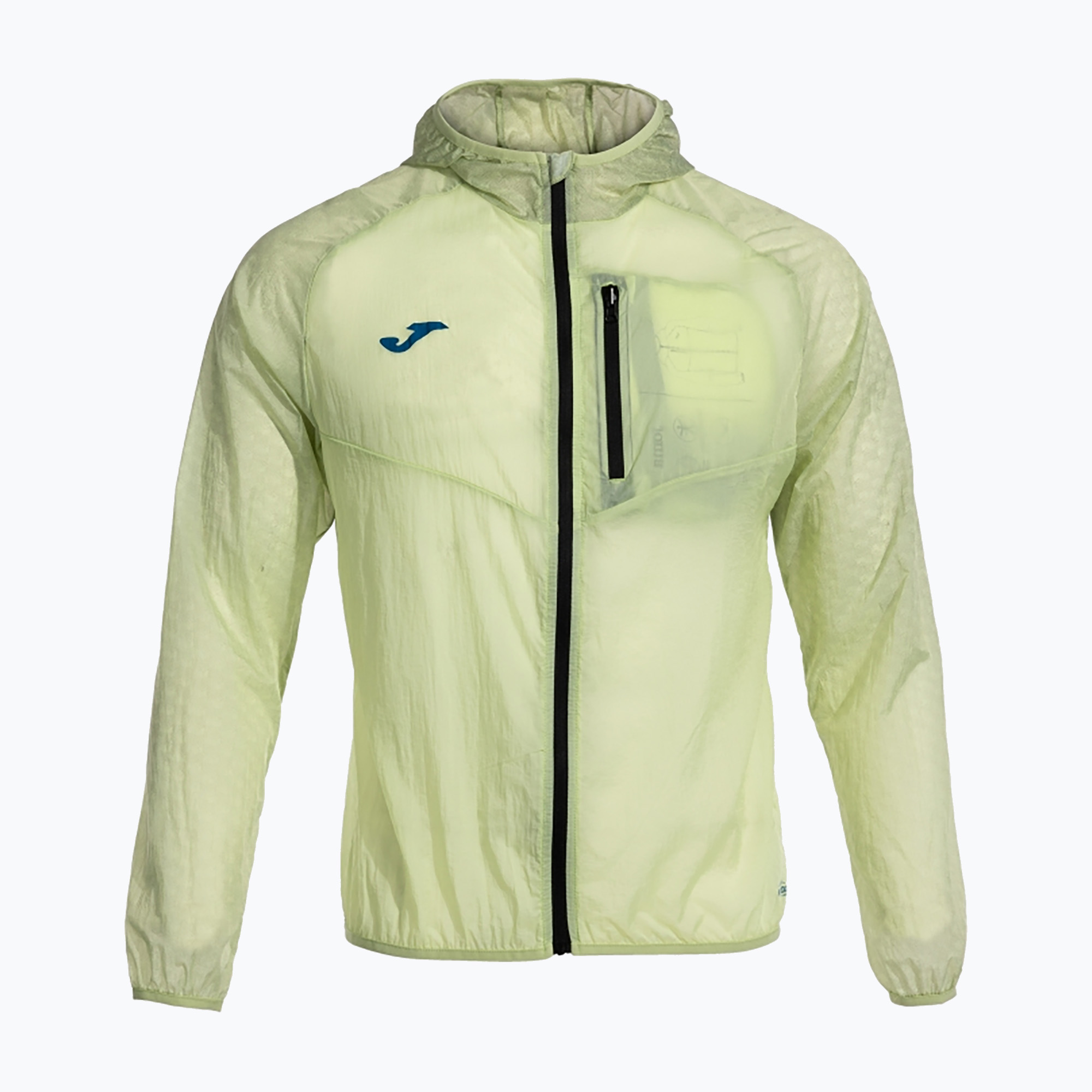 Kurtka do biegania męska Joma R-Trail Nature Raincoat lime 