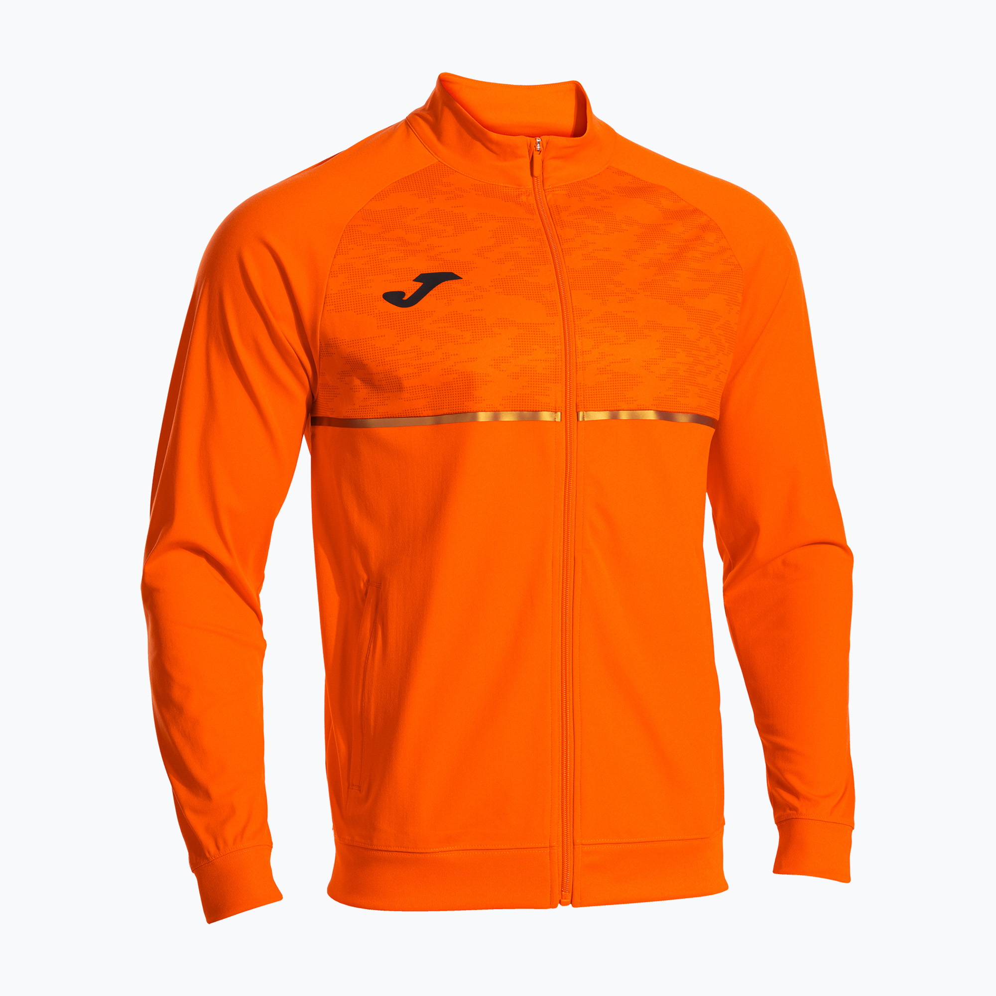Bluza do biegania męska Joma Record III Full Zip orange 