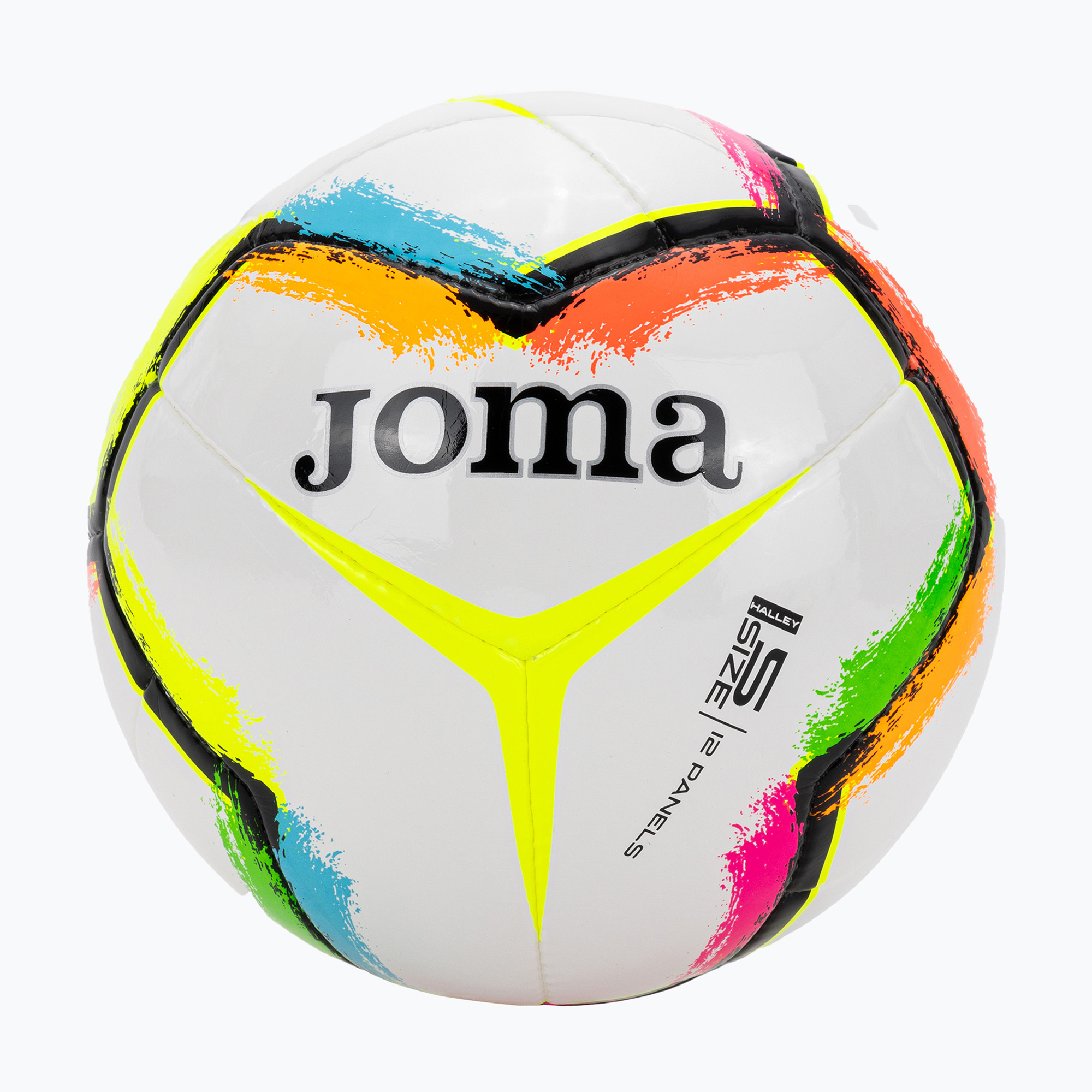 Piłka do piłki nożnej Joma Halley II white/fluor green rozmiar 5 