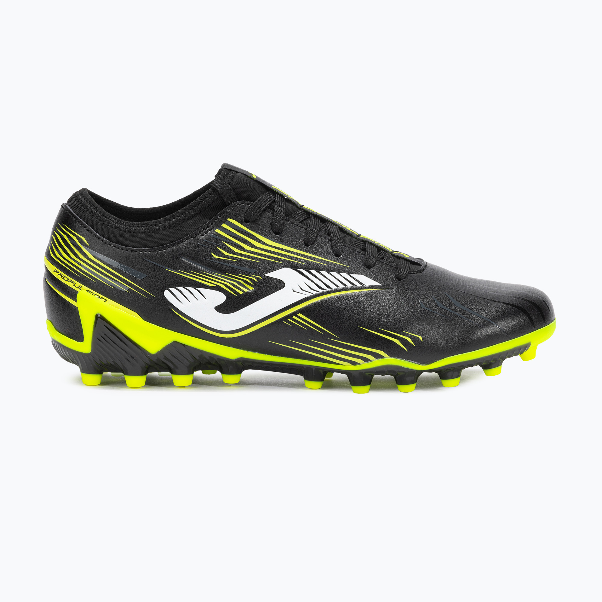 Buty piłkarskie męskie Joma Propulsion FG black/fluor yellow 