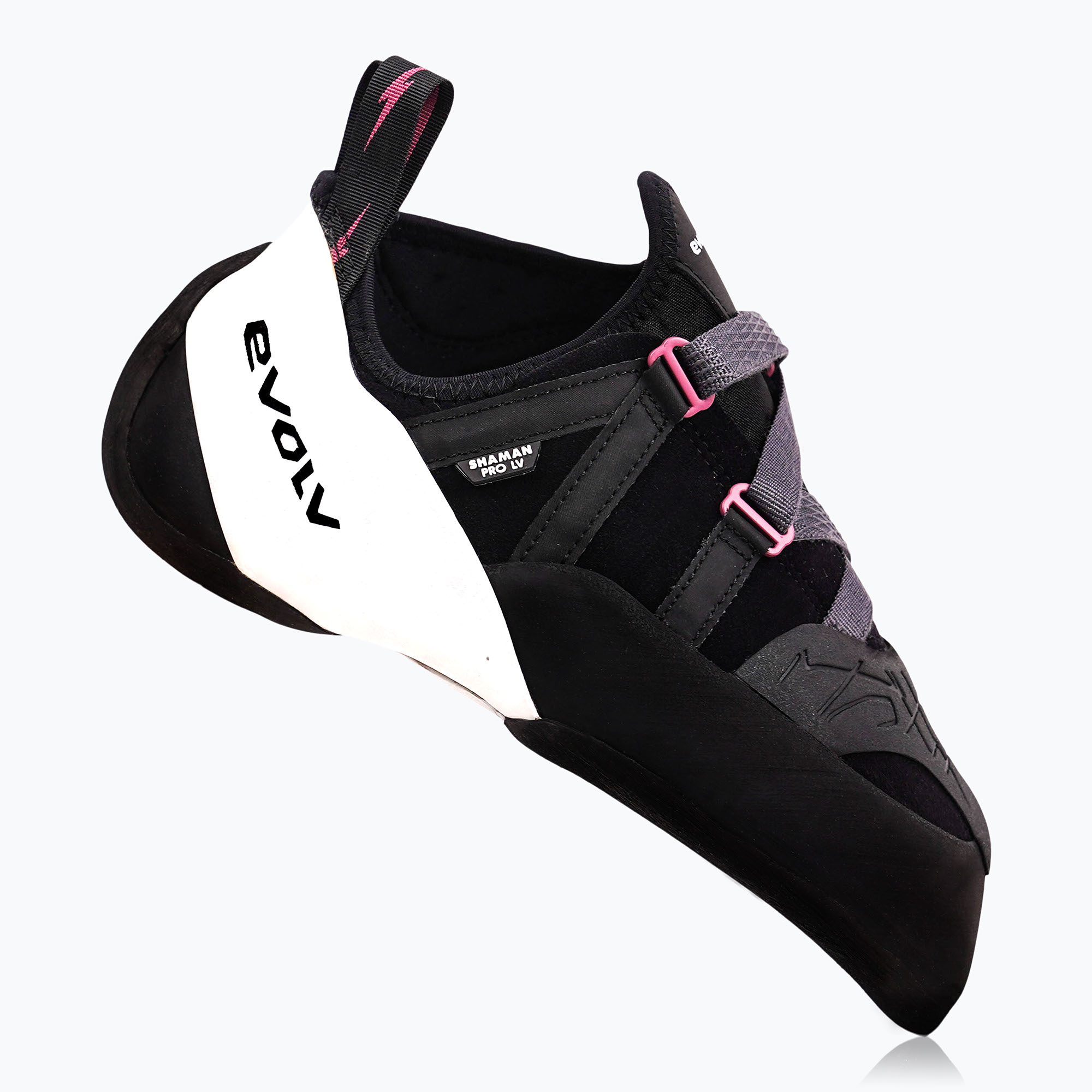 Buty wspinaczkowe Evolv Shaman Pro LV black/beet red 