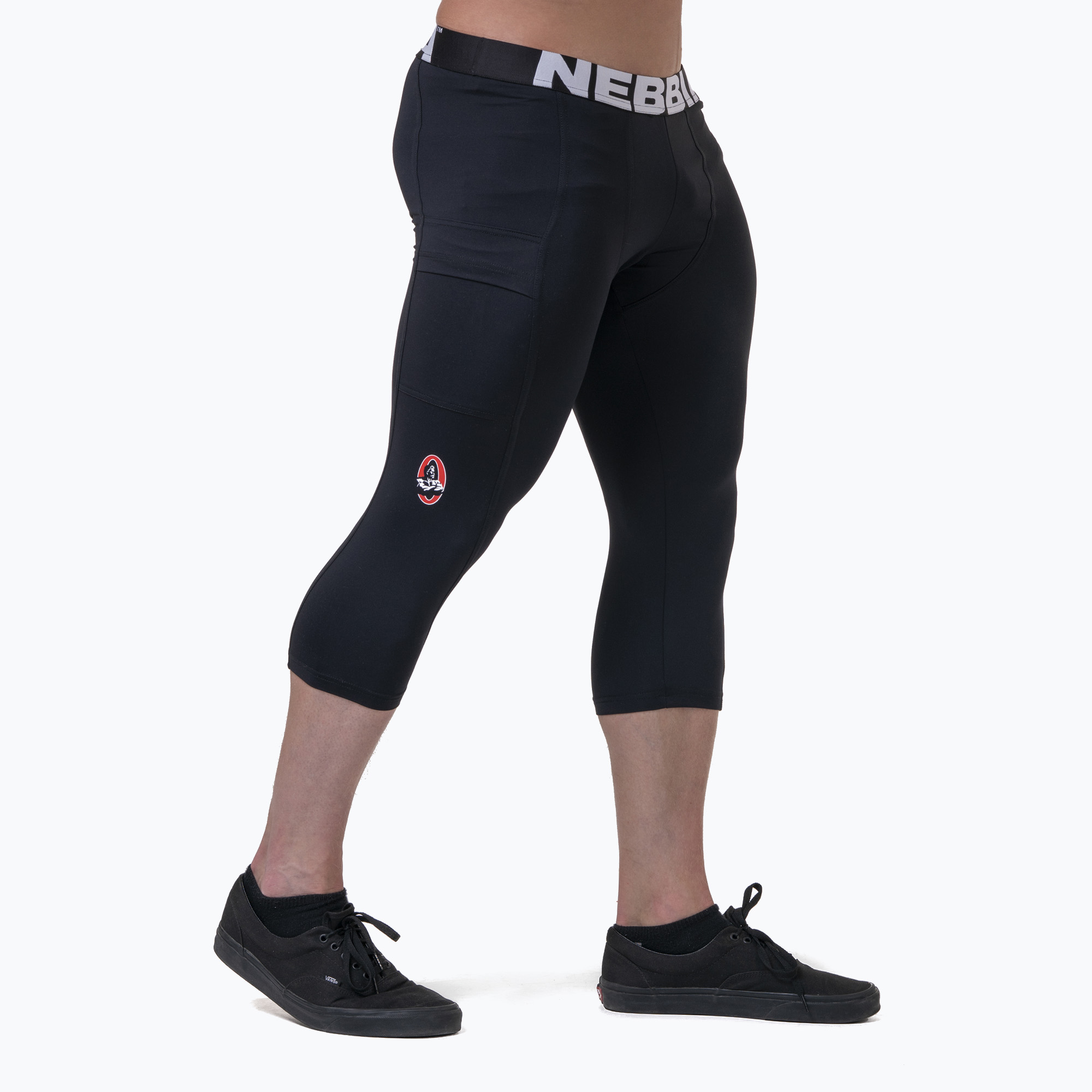 Legginsy treningowe męskie NEBBIA Legend Of Today Calf Length black | WYSYŁKA W 24H | 30 DNI NA ZWROT