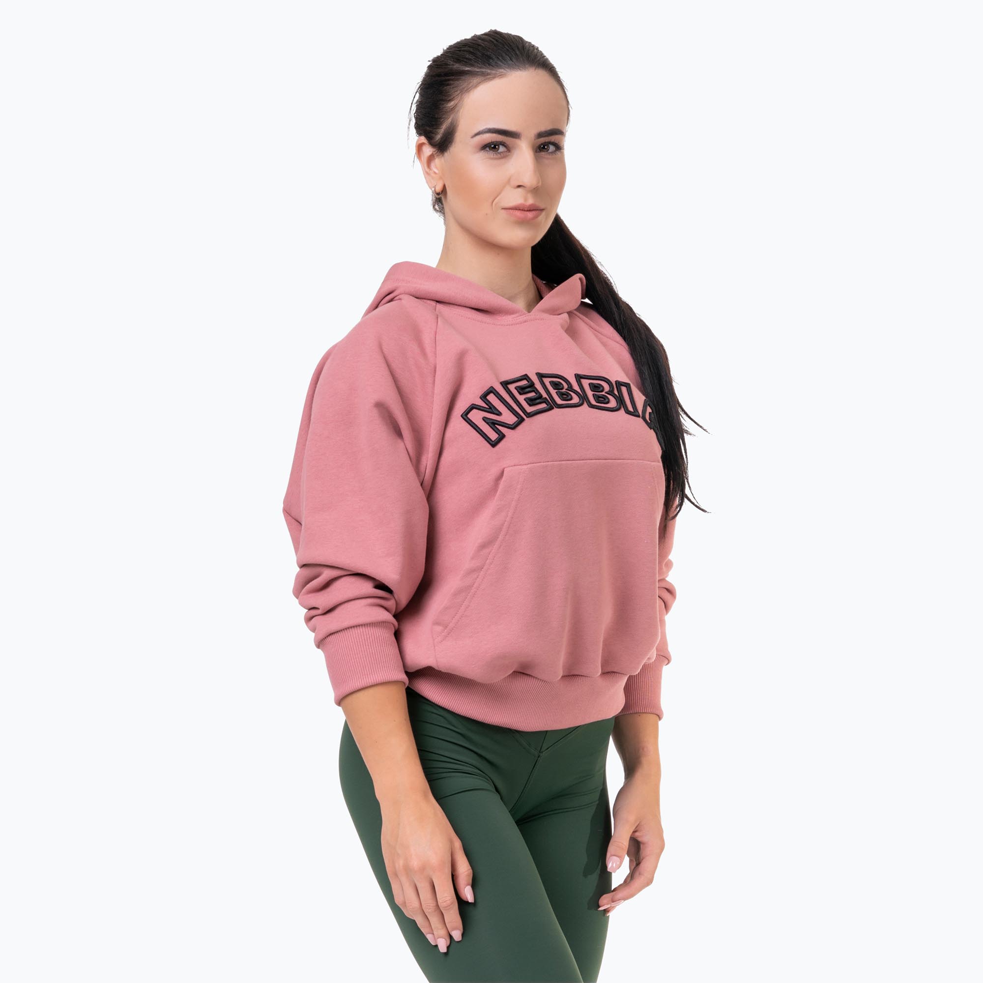Bluza damska NEBBIA Iconic Hero Hoodie old rose | WYSYŁKA W 24H | 30 DNI NA ZWROT