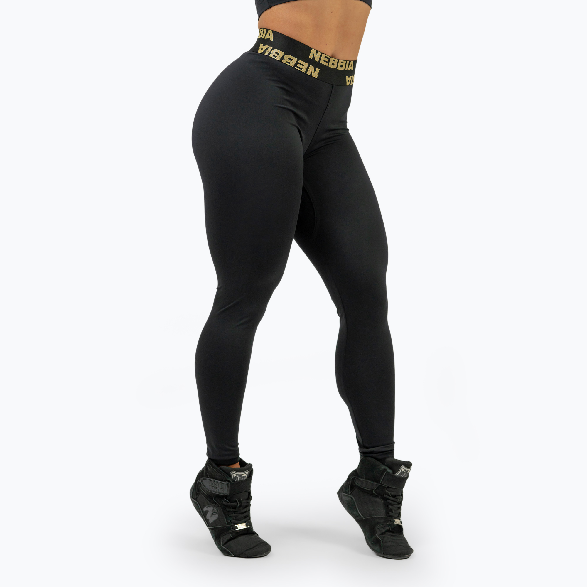 Legginsy damskie NEBBIA Perform Intense black/gold | WYSYŁKA W 24H | 30 DNI NA ZWROT