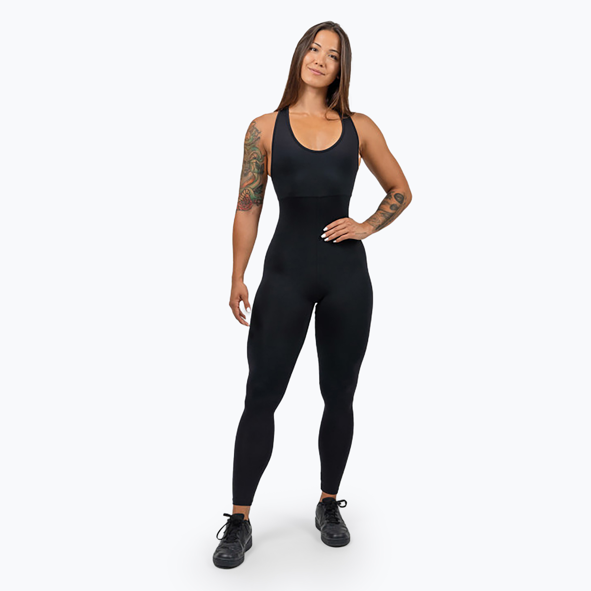 Kombinezon fitness damski NEBBIA Gym Rat black | WYSYŁKA W 24H | 30 DNI NA ZWROT