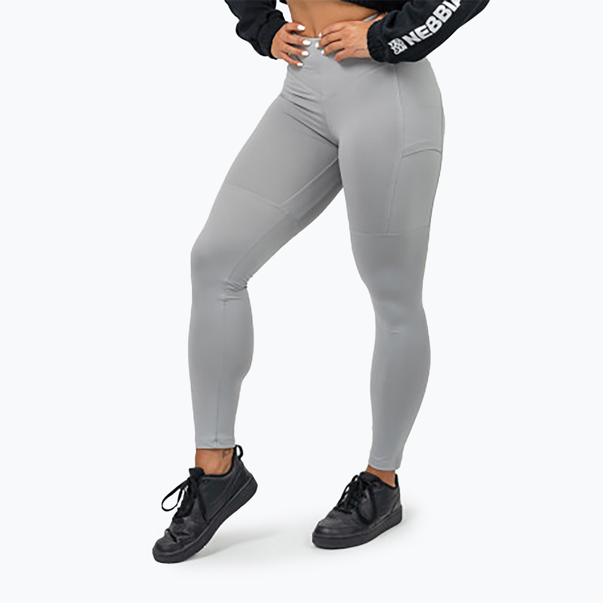 Legginsy treningowe damskie NEBBIA Leg Day Goals grey | WYSYŁKA W 24H | 30 DNI NA ZWROT