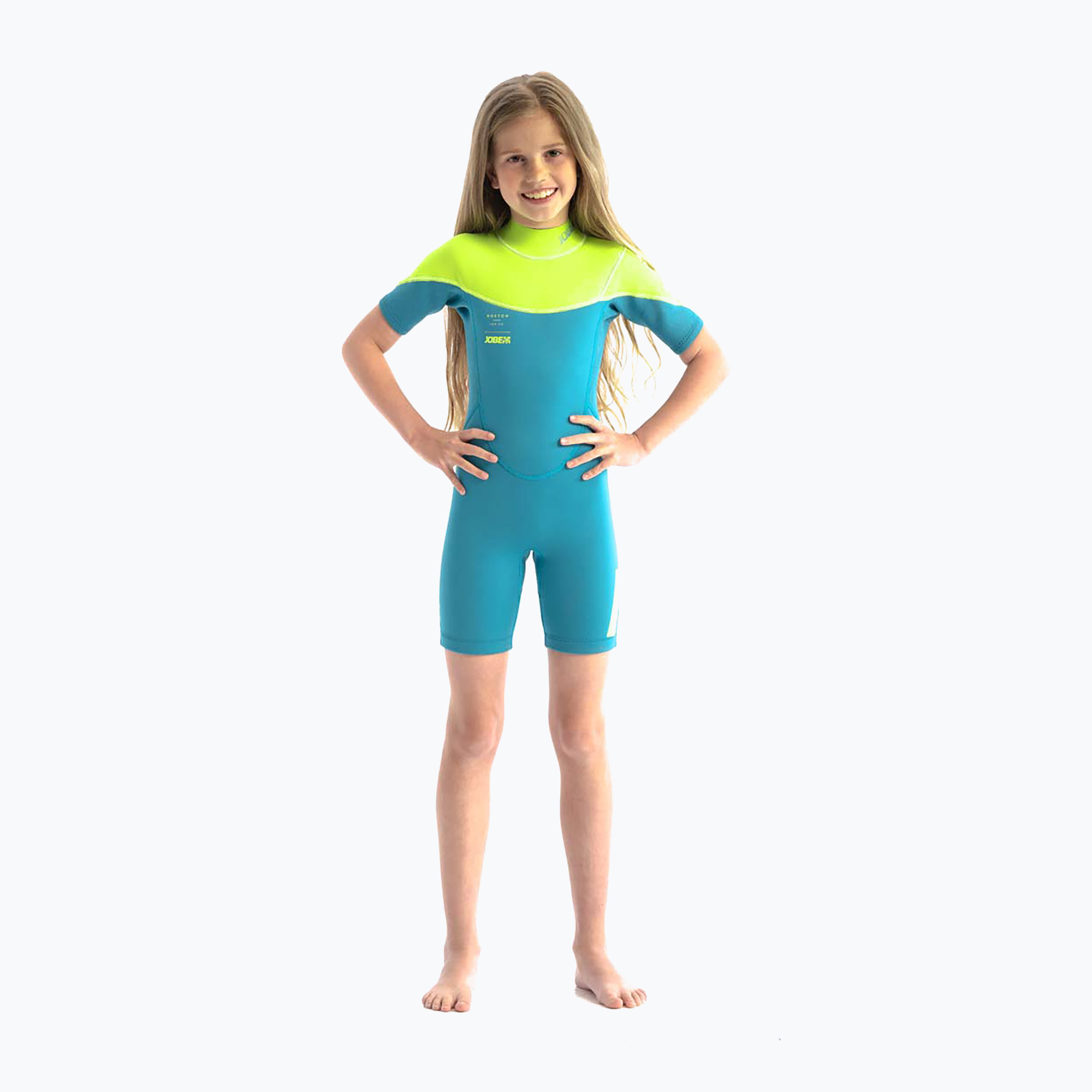 Pianka do pływania dziecięca JOBE Boston 2 mm Shorty teal 