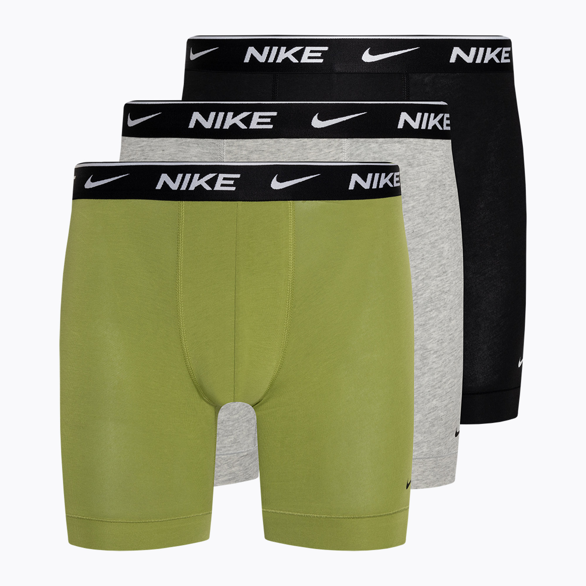 Bokserki męskie Nike Everyday Cotton Stretch Boxer Brief 3 pary pear/heather grey/black | WYSYŁKA W 24H | 30 DNI NA ZWROT