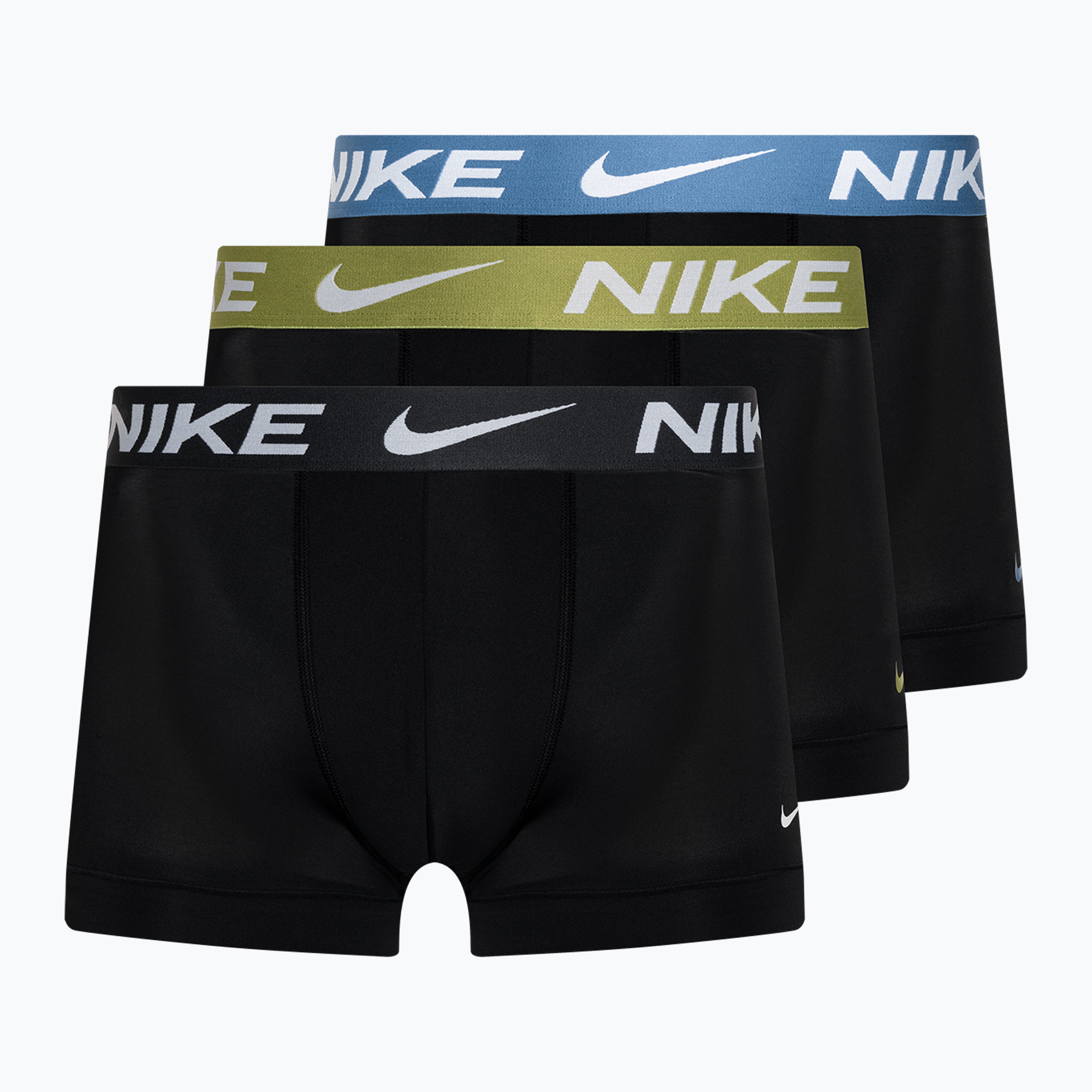 Bokserki męskie Nike Dri-Fit Essential Micro Trunk 3 pary black/star blue/pear/anthracite | WYSYŁKA W 24H | 30 DNI NA ZWROT