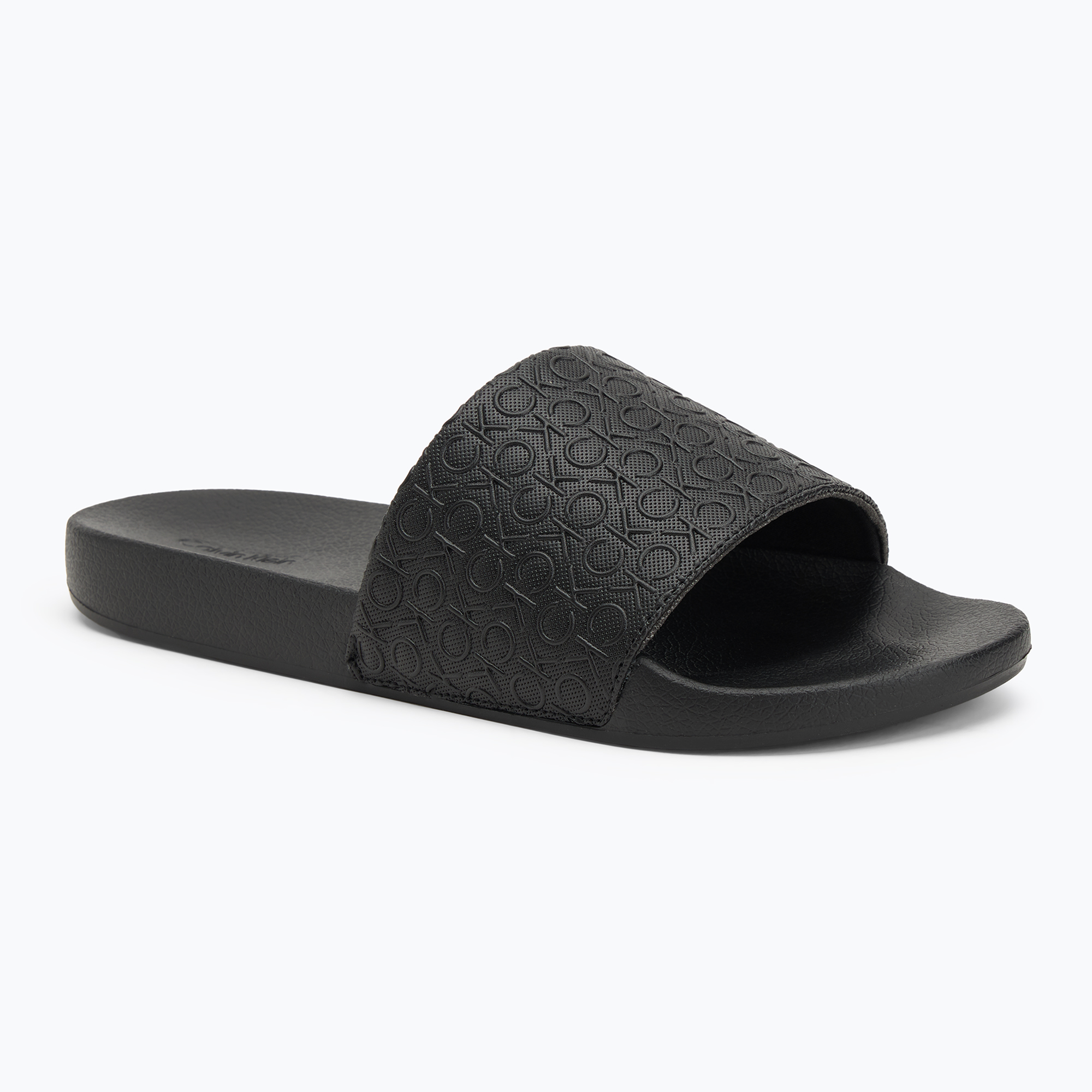 Klapki męskie Calvin Klein HM0HM01968 Pool Slide Mono triple black 