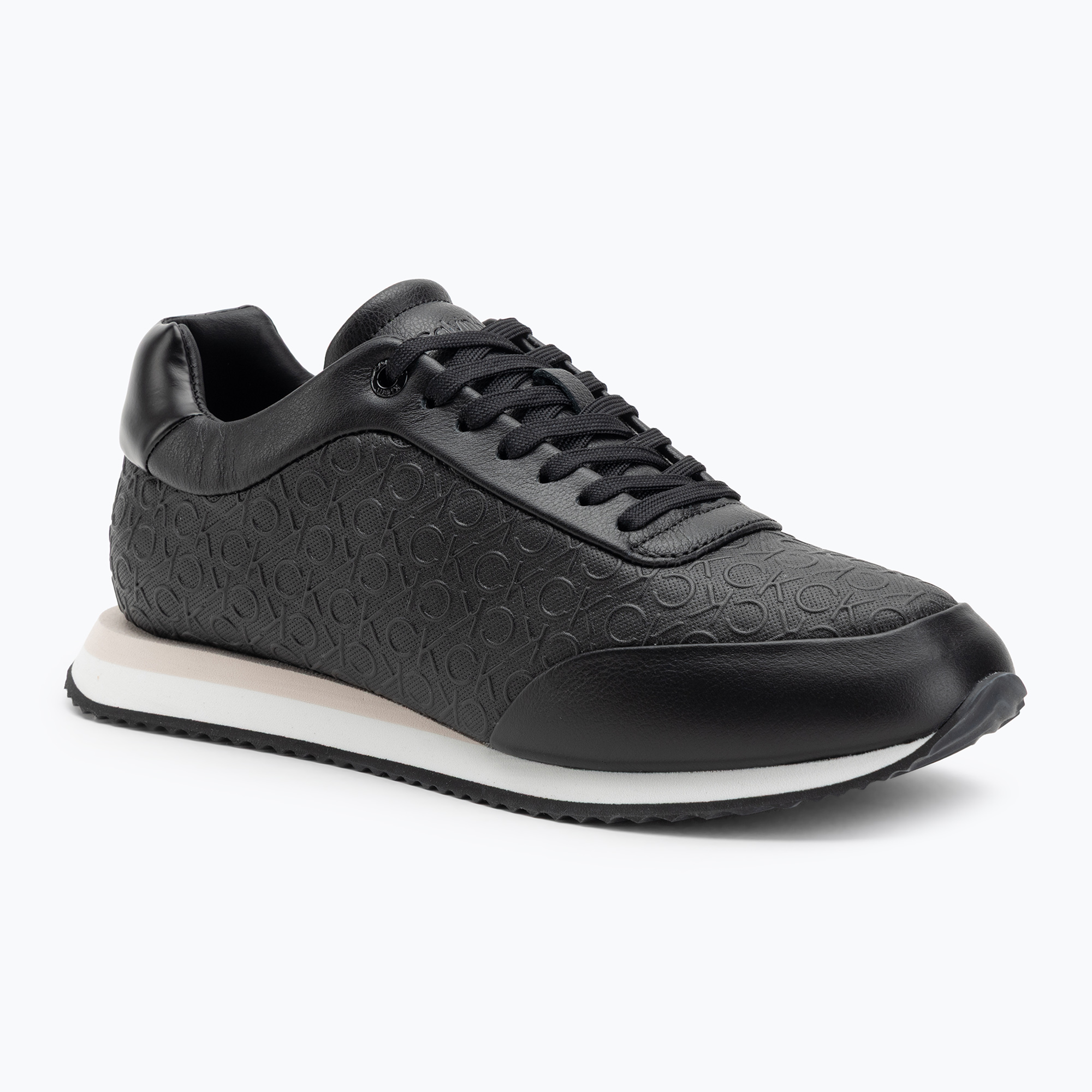 Buty damskie Calvin Klein HW0HW02574 Runner Lace Up Mono Pu ck black 
