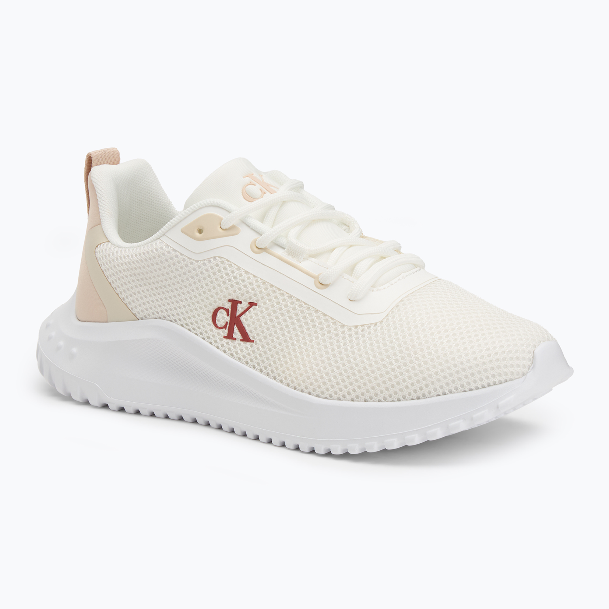 Buty damskie Calvin Klein YW0YW01851 Eva Runner L-Up Mix Mesh Logo Ck bright white/black 
