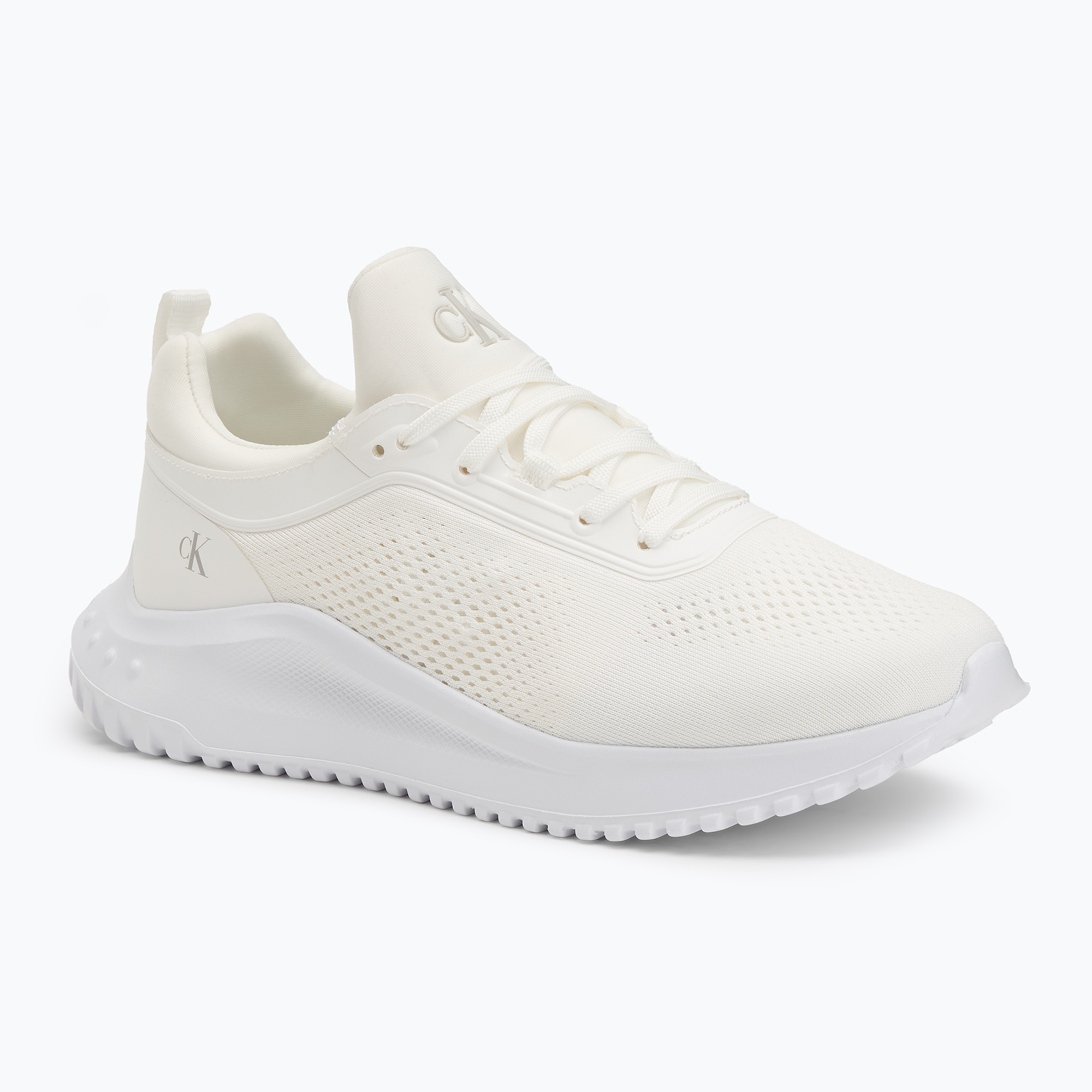 Buty damskie Calvin Klein YW0YW01855 Eva Runner Sock Mg Tech Mix triple bright white 