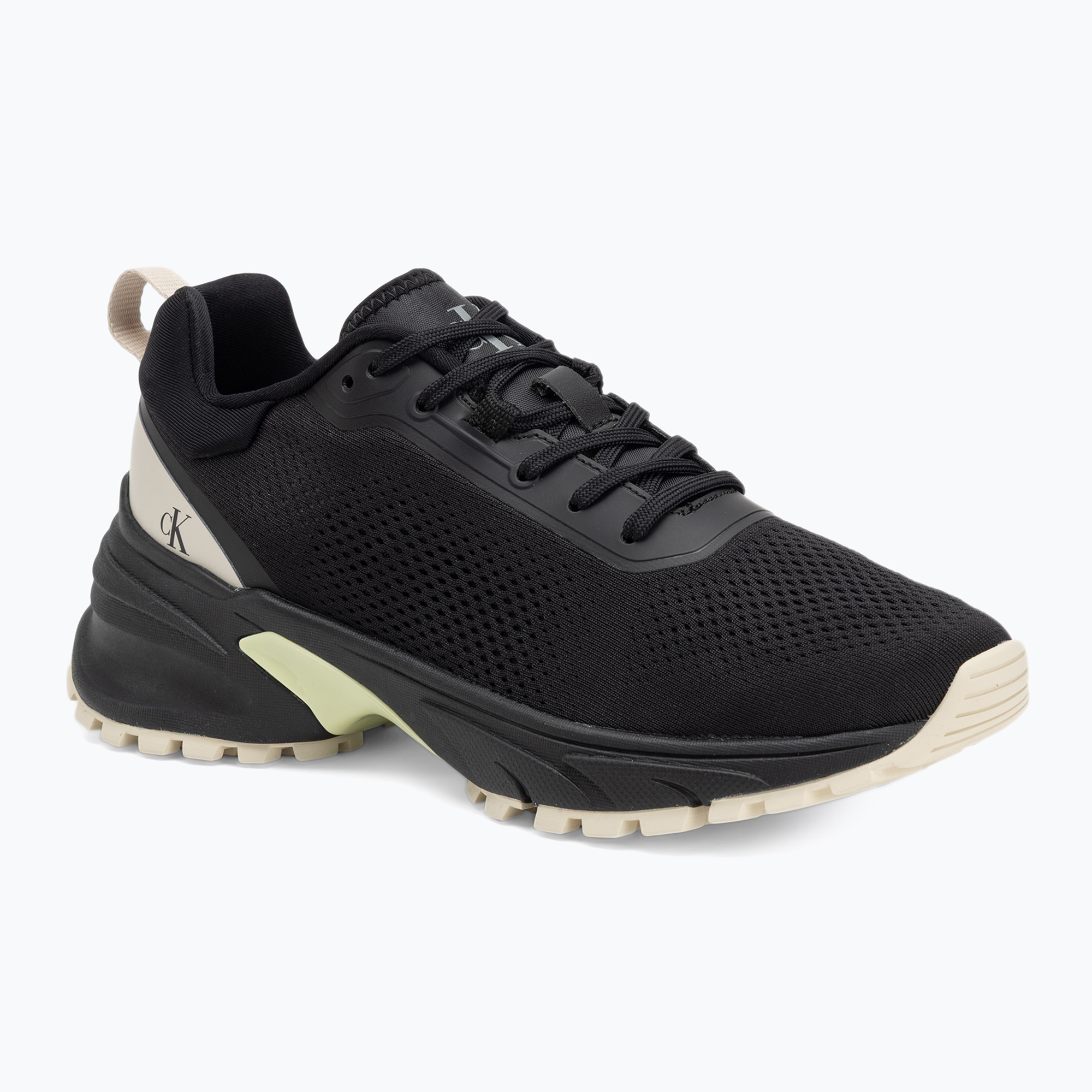Buty damskie Calvin Klein YW0YW01856 Hike Runner Mg Tech Knit black/pistachio/white jade 