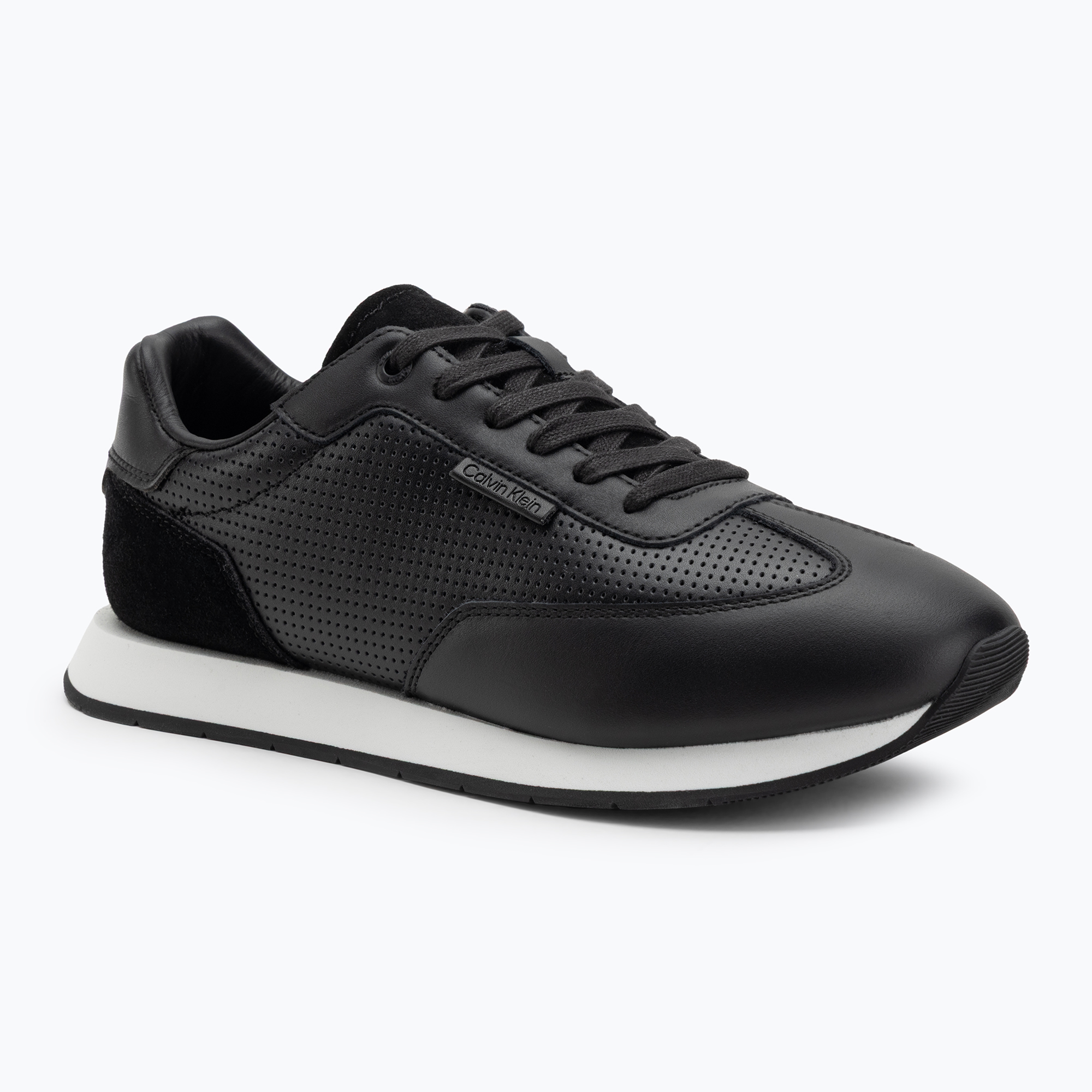 Buty męskie Calvin Klein HM0HM01871 Low Prof Runn Laceup Perf Lth black/bright white 