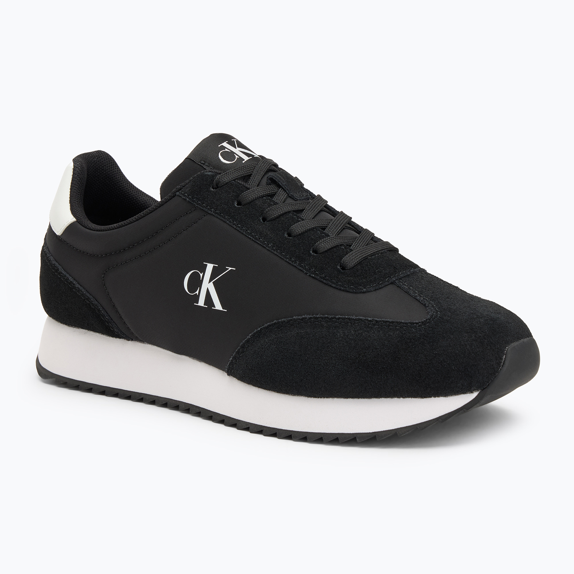 Buty męskie Calvin Klein YM0YM01325 Retro Runner Lace Up Ny-Su black/bright white 