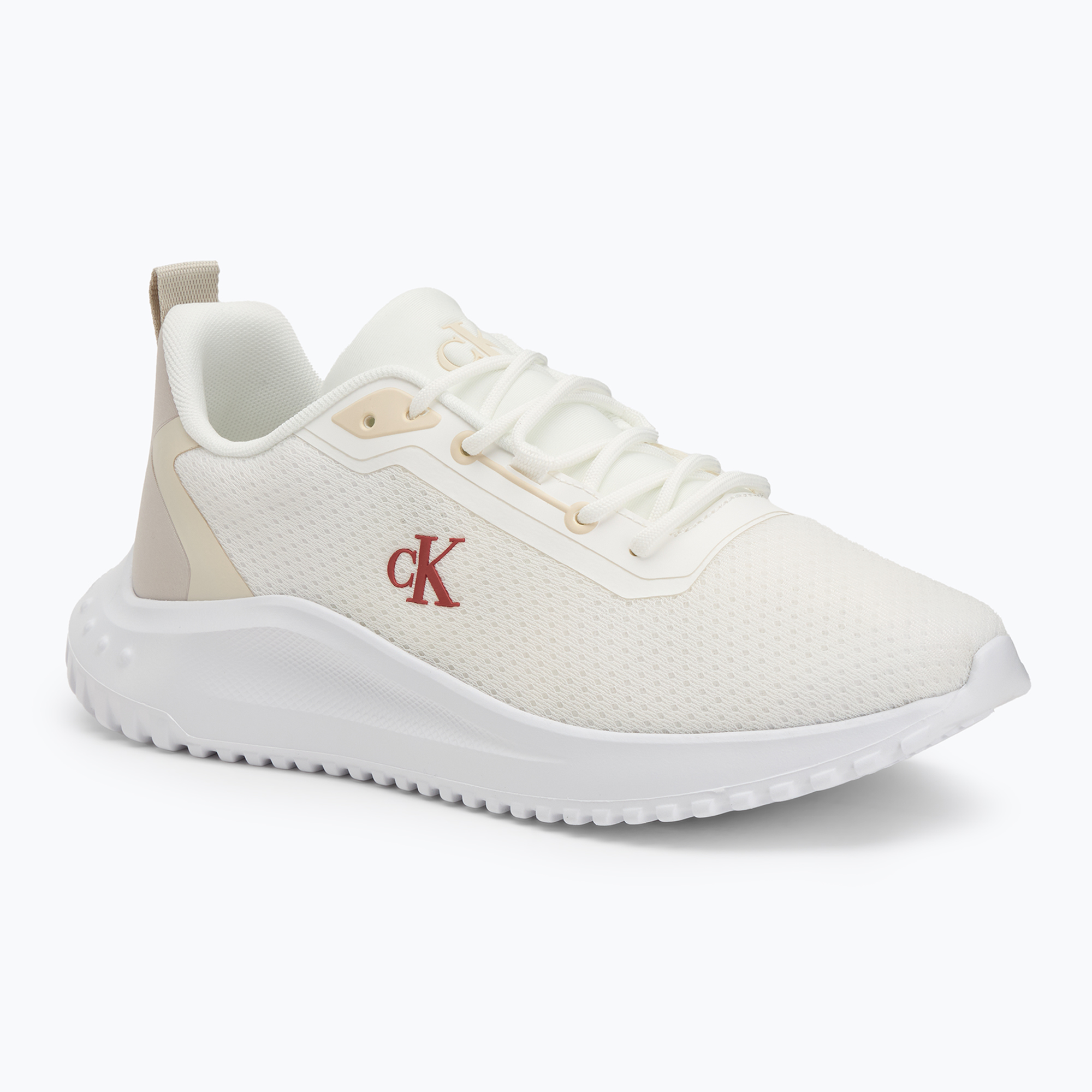 Buty męskie Calvin Klein YM0YM01285 Hike Runner Mix Mesh bright white/moonstruck/tandoori 
