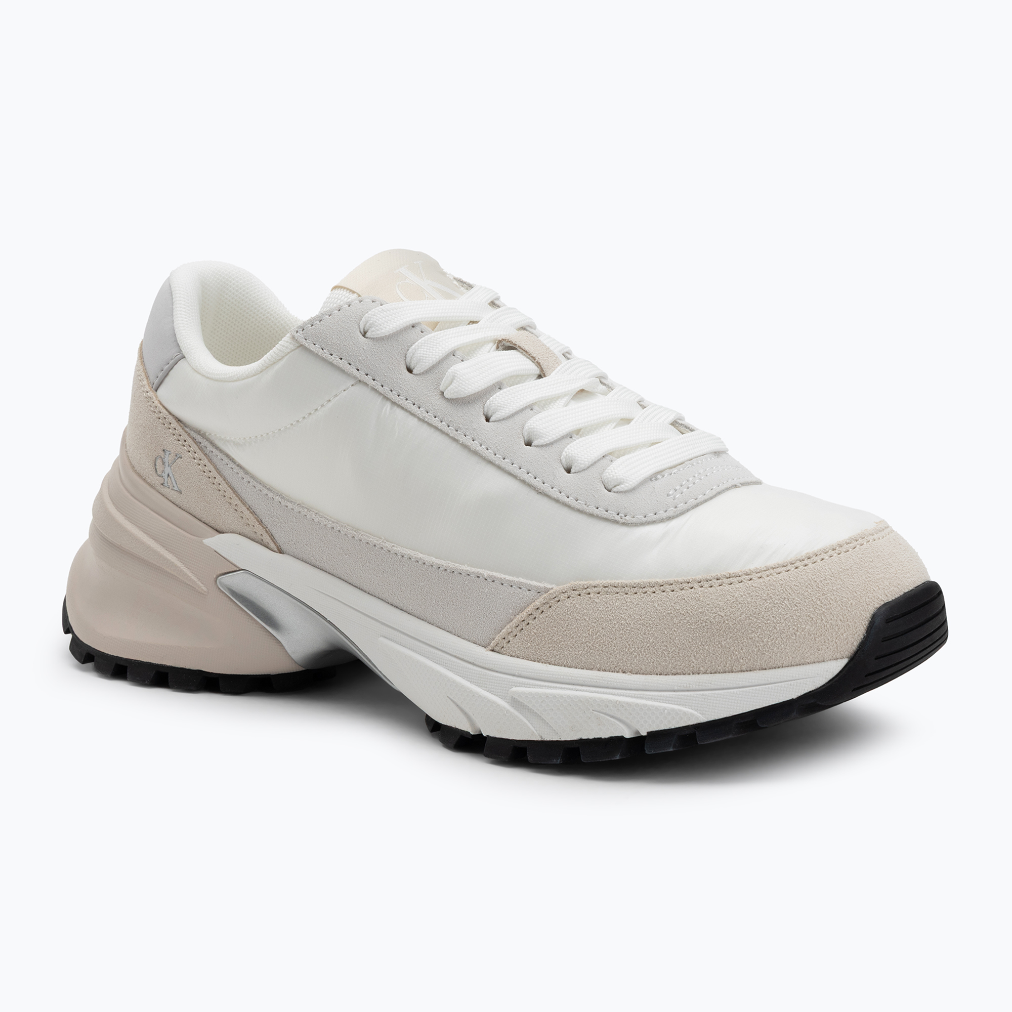 Buty damskie Calvin Klein Hike Runner Mg Nylon Perl bright white/silver creamy 