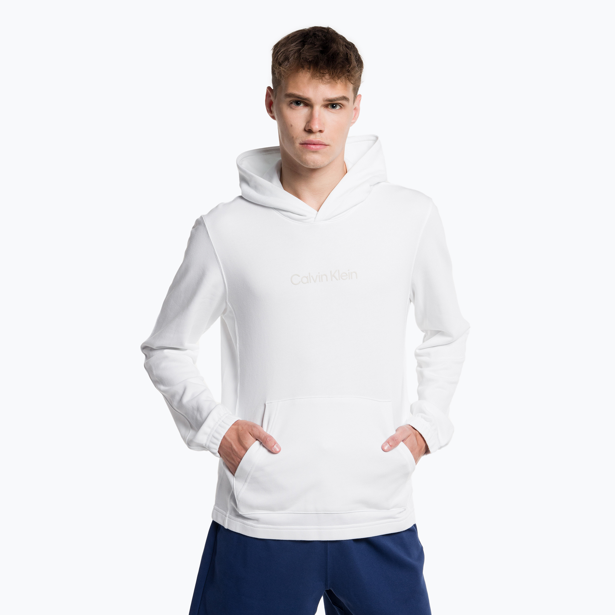 Bluza męska Calvin Klein Hoodie bright white | WYSYŁKA W 24H | 30 DNI NA ZWROT