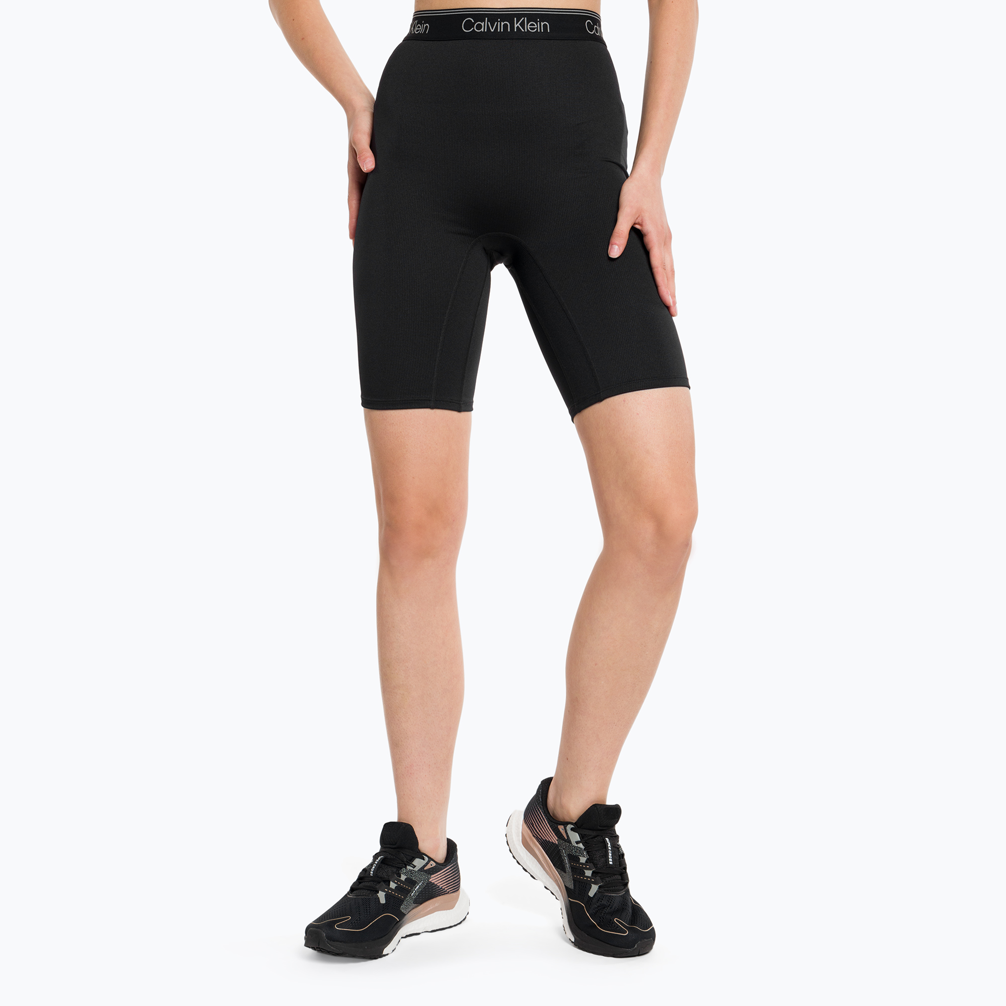 Spodenki treningowe damskie Calvin Klein Knit czarne | WYSYŁKA W 24H | 30 DNI NA ZWROT