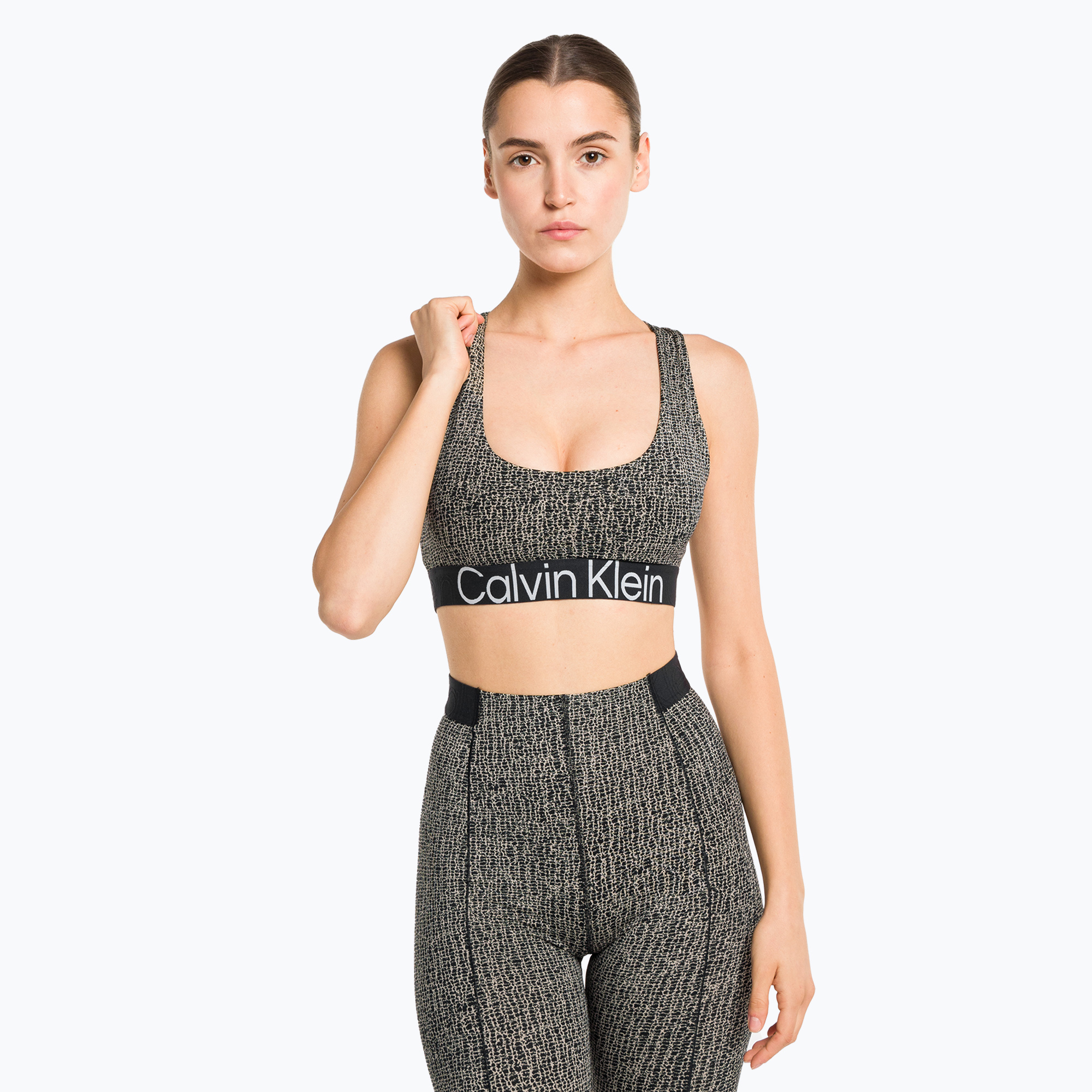 Biustonosz treningowy Calvin Klein Medium Support shocking print | WYSYŁKA W 24H | 30 DNI NA ZWROT