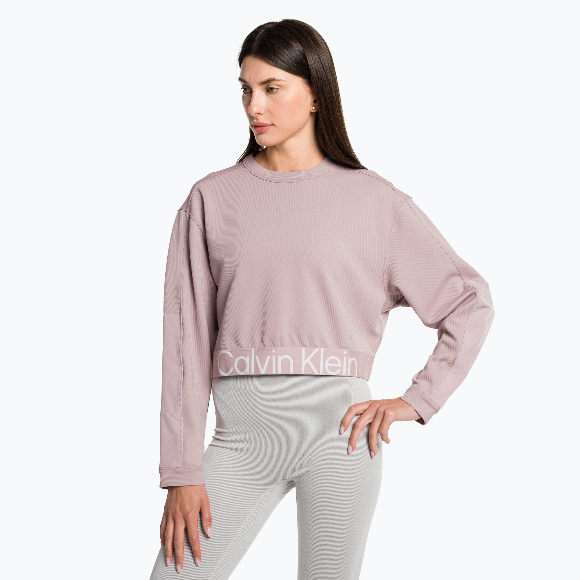 Bluza damska Calvin Klein Pullover gray rose | WYSYŁKA W 24H | 30 DNI NA ZWROT