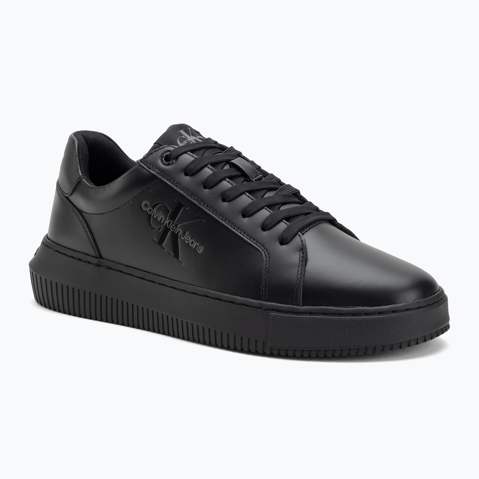 Buty męskie Calvin Klein YM0YM00681 Chunky Cupsole Monologo Lth triple black 