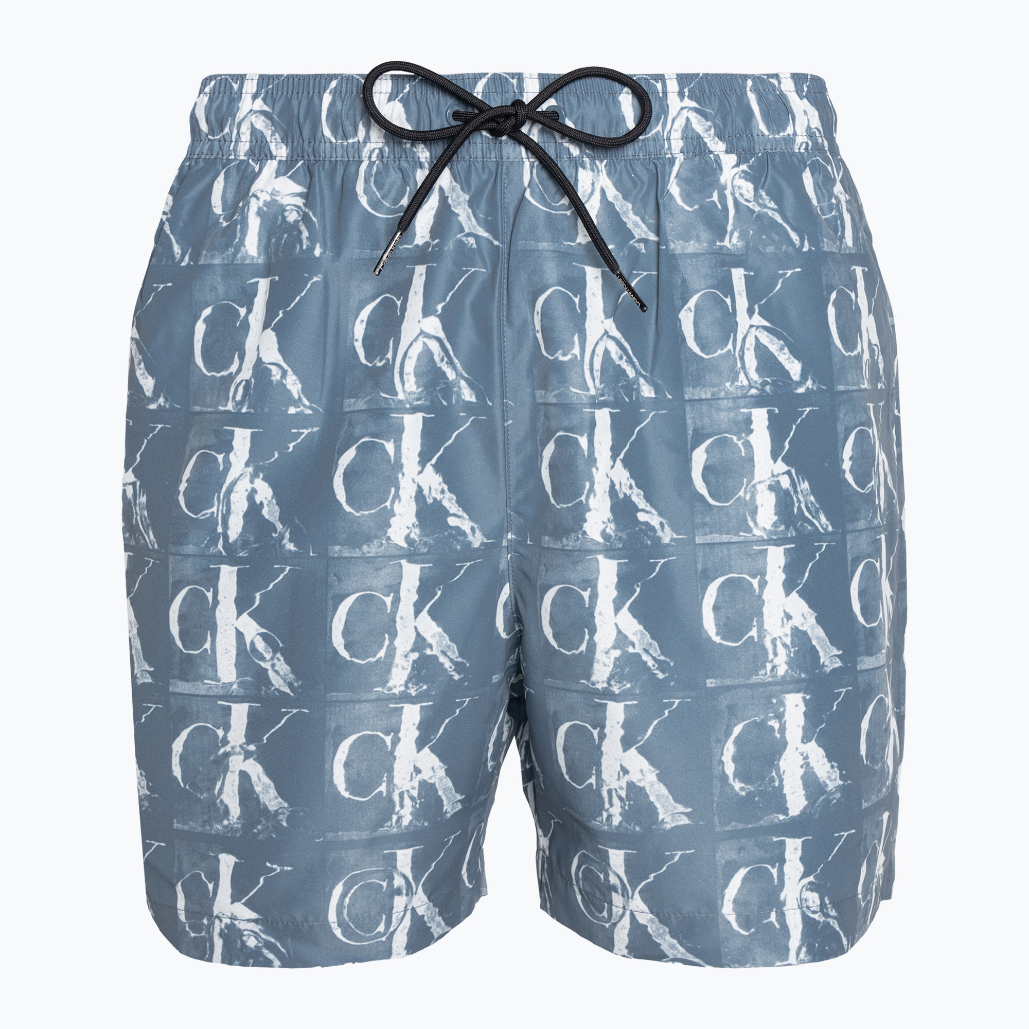 Szorty kąpielowe męskie Calvin Klein Medium Drawstring Print blue | WYSYŁKA W 24H | 30 DNI NA ZWROT