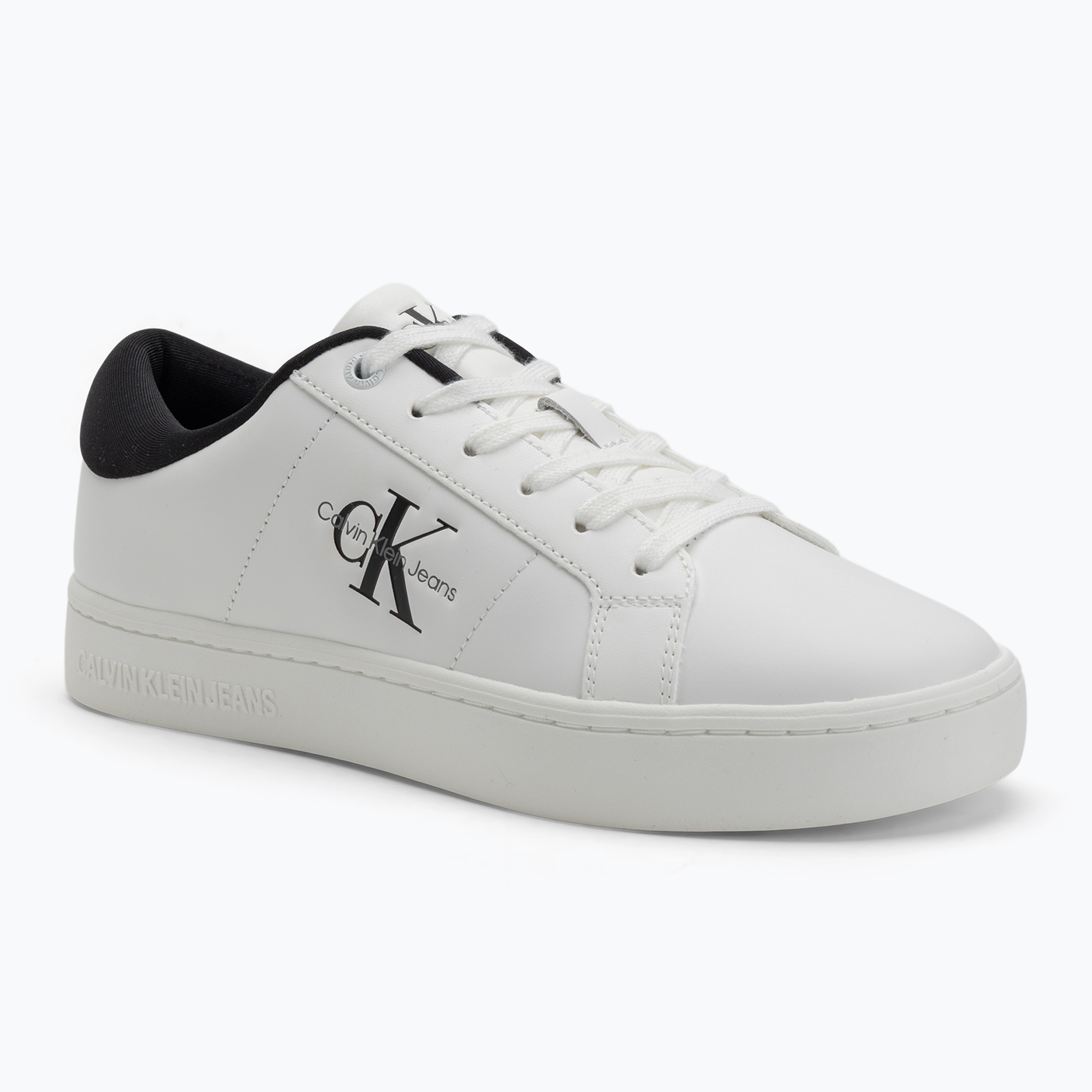 Buty damskie Calvin Klein YW0YW01444 Classic Cupsole Lowlaceup Lth Wn bright white/black 