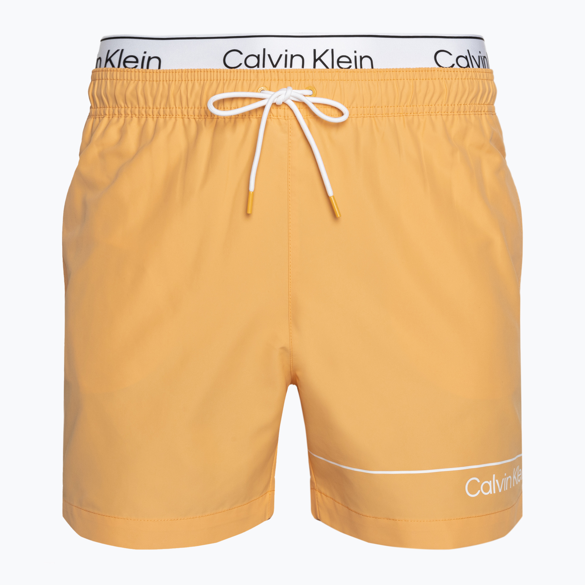 Szorty kąpielowe męskie Calvin Klein Medium Double WB buff orange | WYSYŁKA W 24H | 30 DNI NA ZWROT