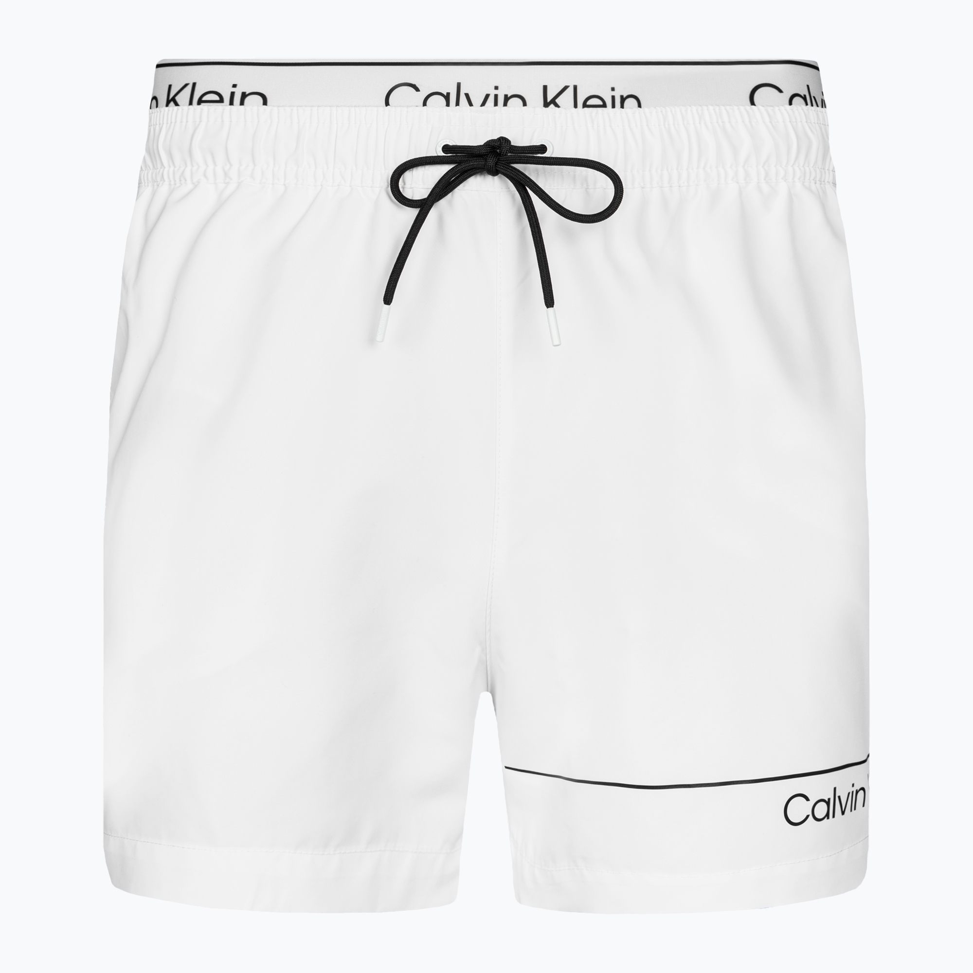 Szorty kąpielowe męskie Calvin Klein Medium Double WB classic white | WYSYŁKA W 24H | 30 DNI NA ZWROT