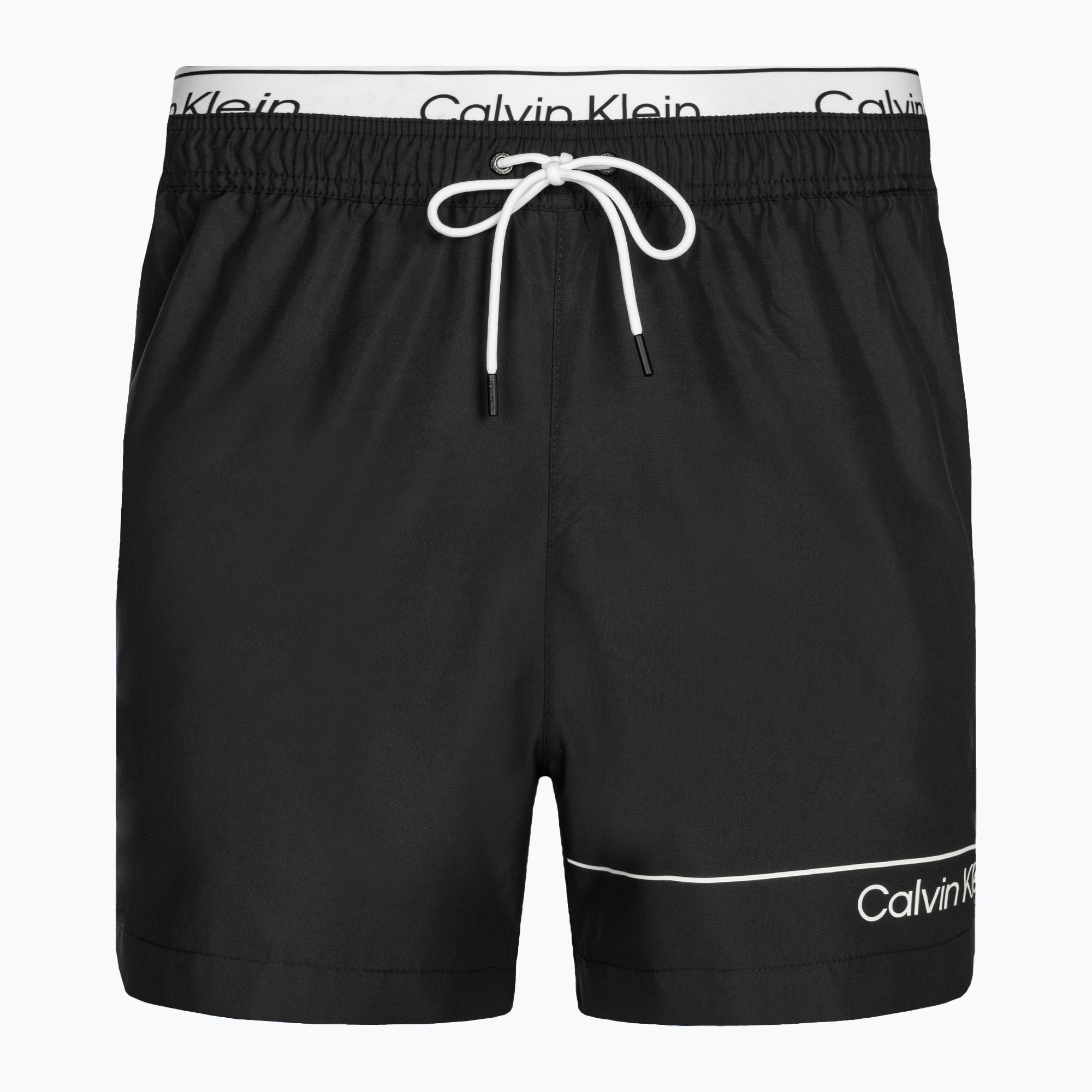 Szorty kąpielowe męskie Calvin Klein Medium Double black | WYSYŁKA W 24H | 30 DNI NA ZWROT