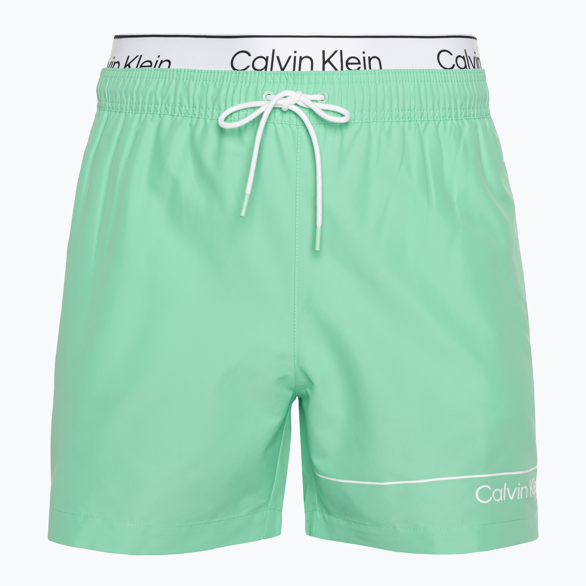 Szorty kąpielowe męskie Calvin Klein Medium Double WB cabbage | WYSYŁKA W 24H | 30 DNI NA ZWROT