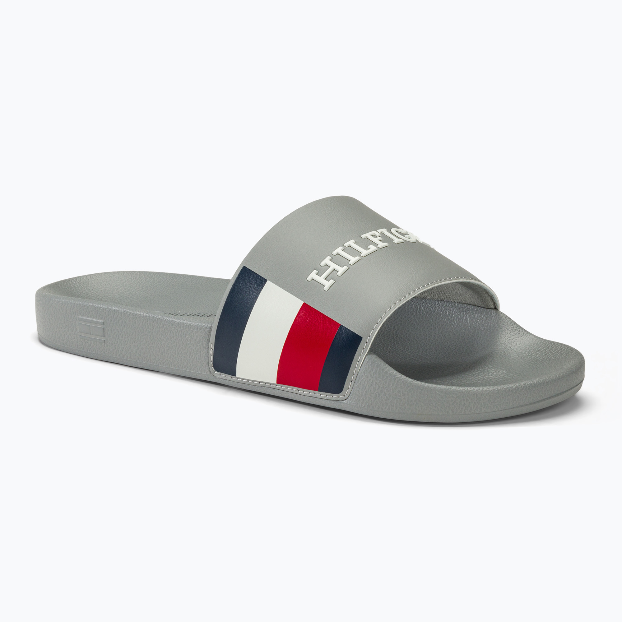 Klapki męskie Tommy Hilfiger RWB Pool Slide antique silver | WYSYŁKA W 24H | 30 DNI NA ZWROT