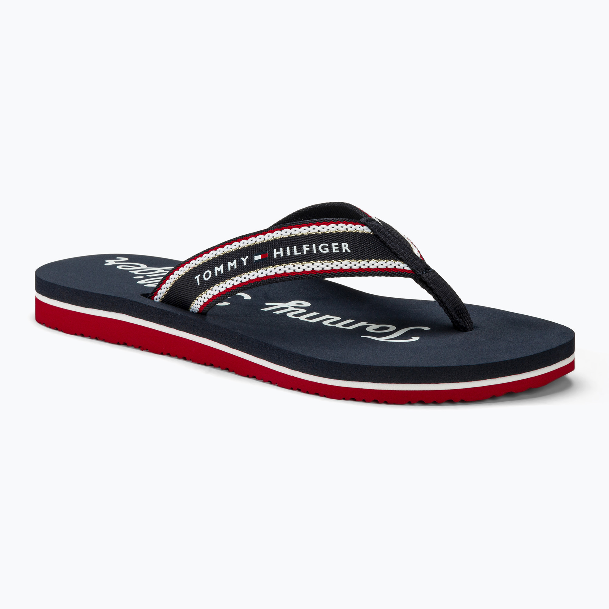 Japonki damskie Tommy Hilfiger Im Graphic Beach Sandal space blue | WYSYŁKA W 24H | 30 DNI NA ZWROT